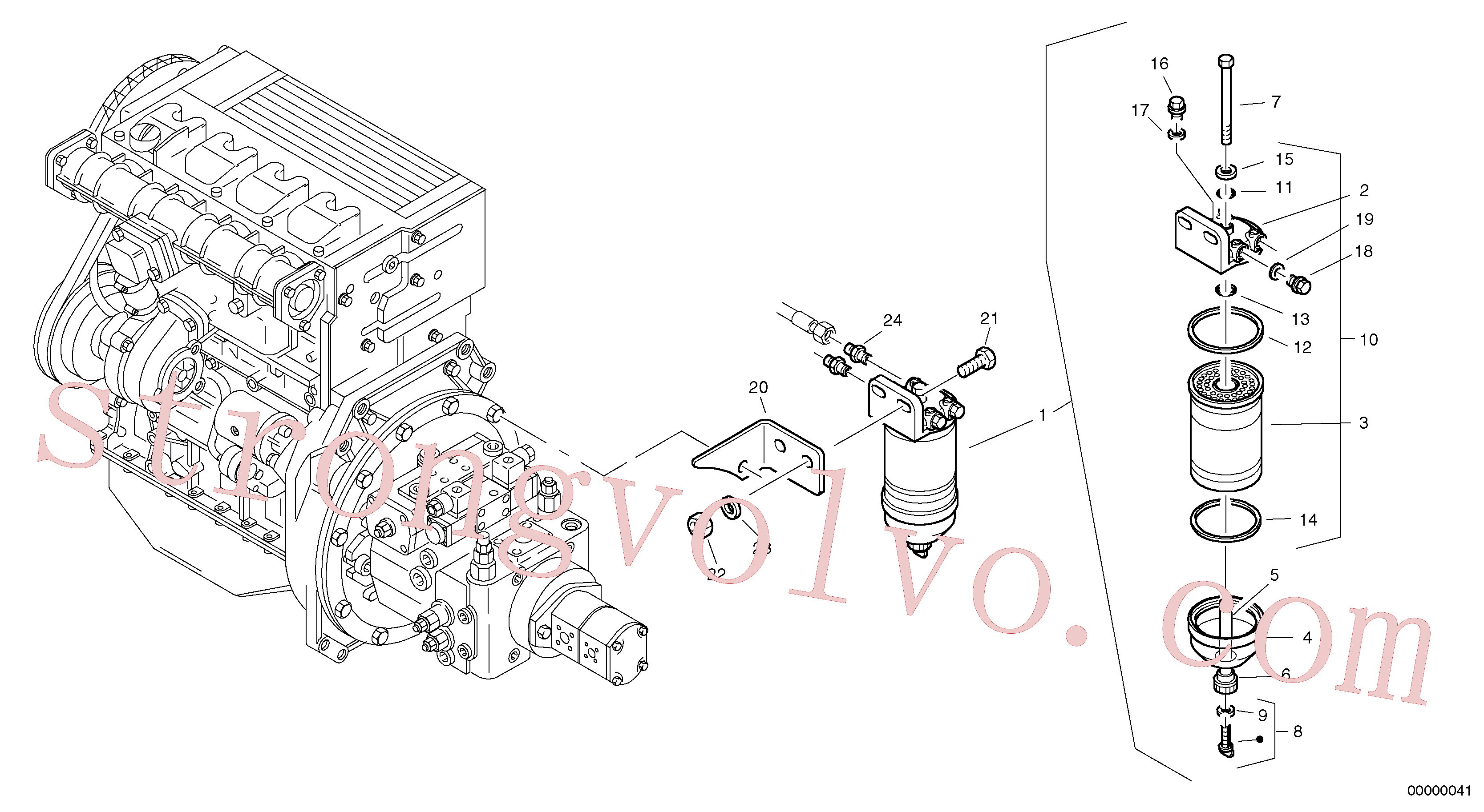 Volvo Montagem ZM7091974 Nipple Acessórios