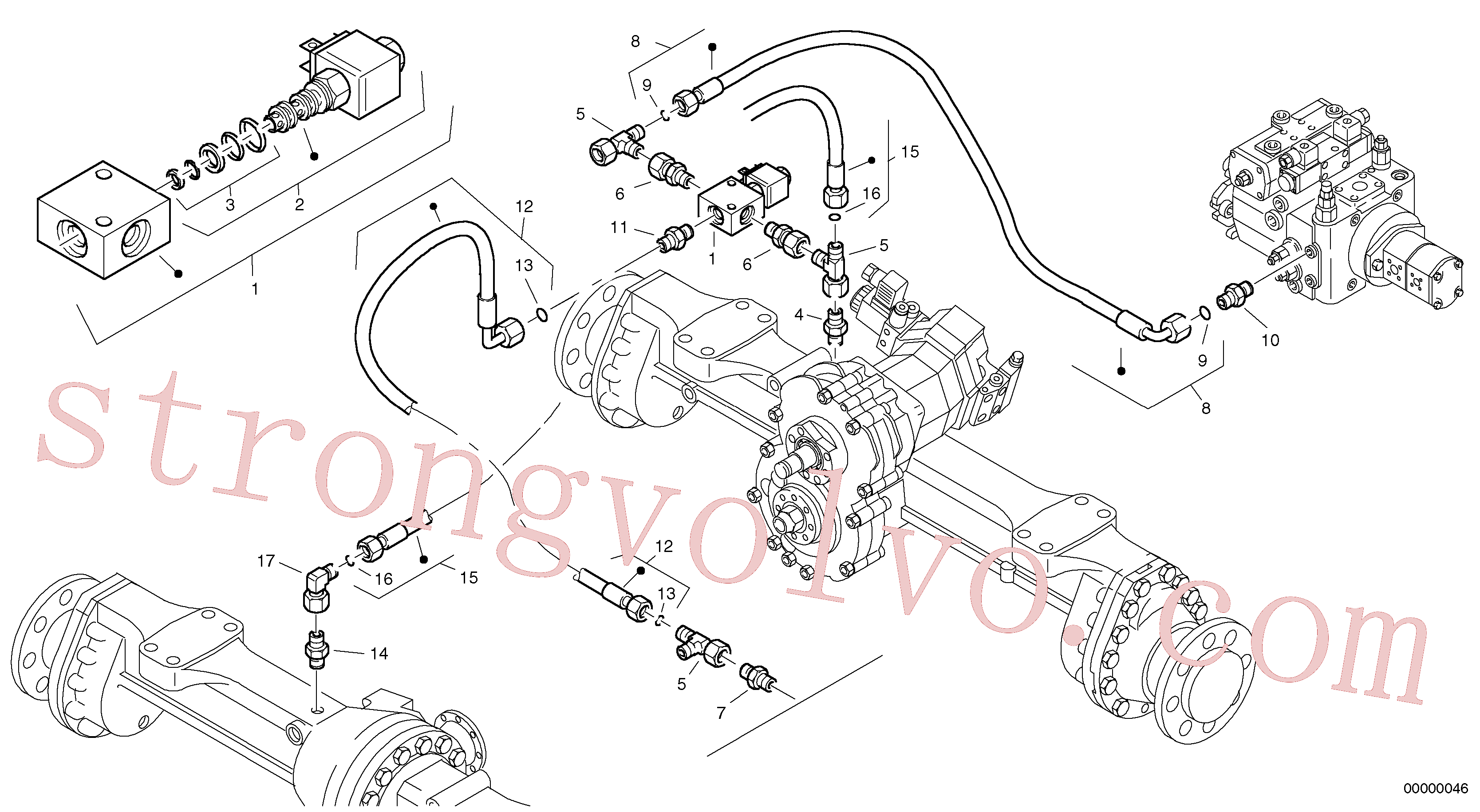 China Made VOE11305387 Niple Volvo Acessórios para escavadeira