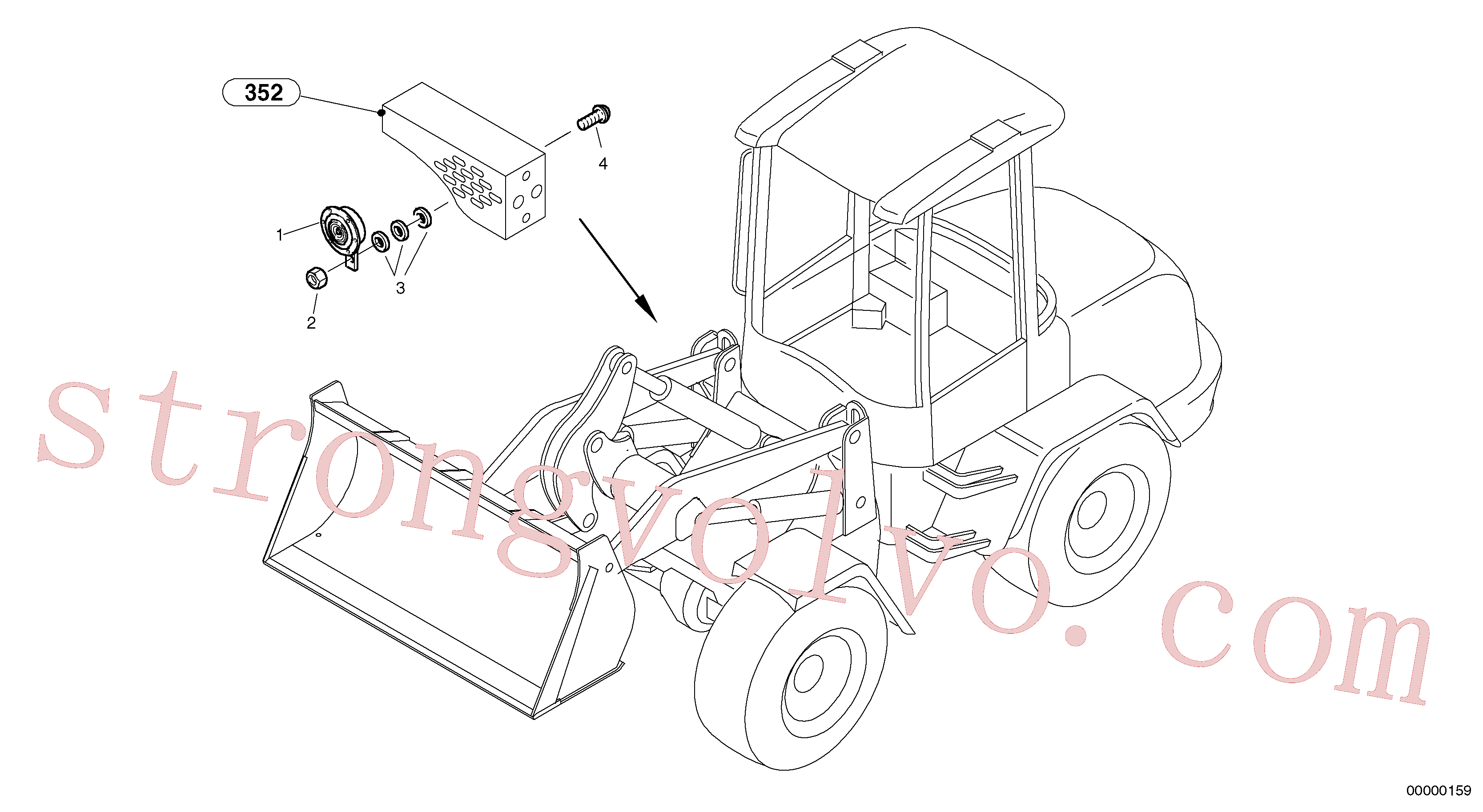 VOE11305837 Volvo Buzina(00000159 Montagem)