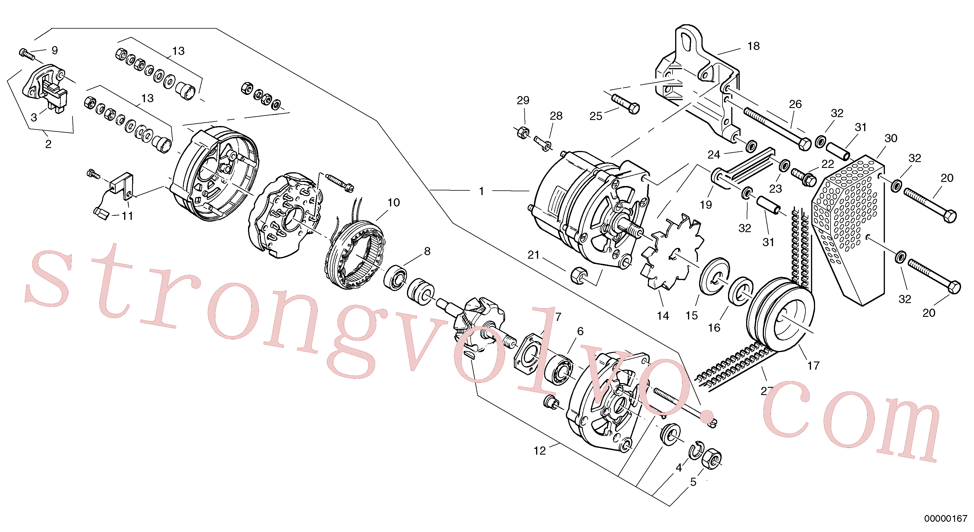 ZM7095908 Parafuso sextavado Inscreva-se para Volvo Acessórios para escavadeira