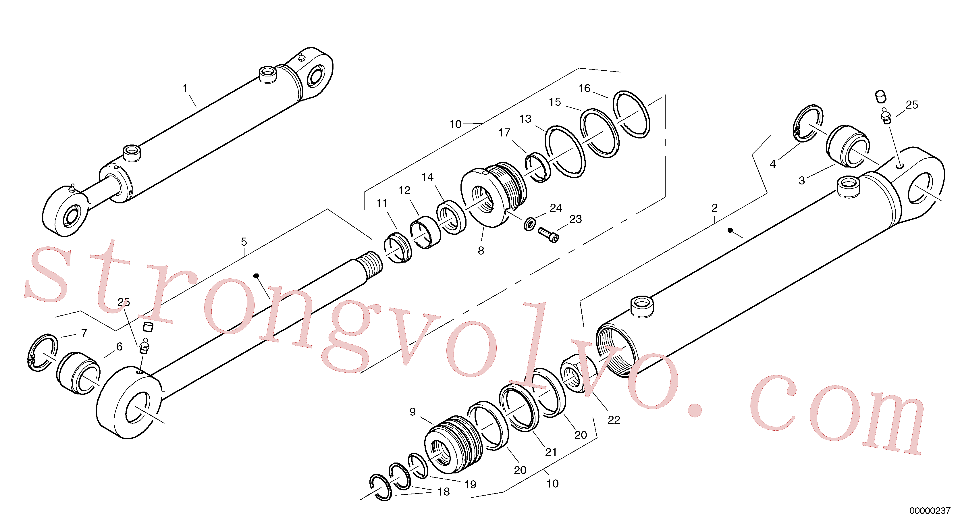 VOE914544 Anel de fixação Inscreva-se para Volvo Acessórios para escavadeira