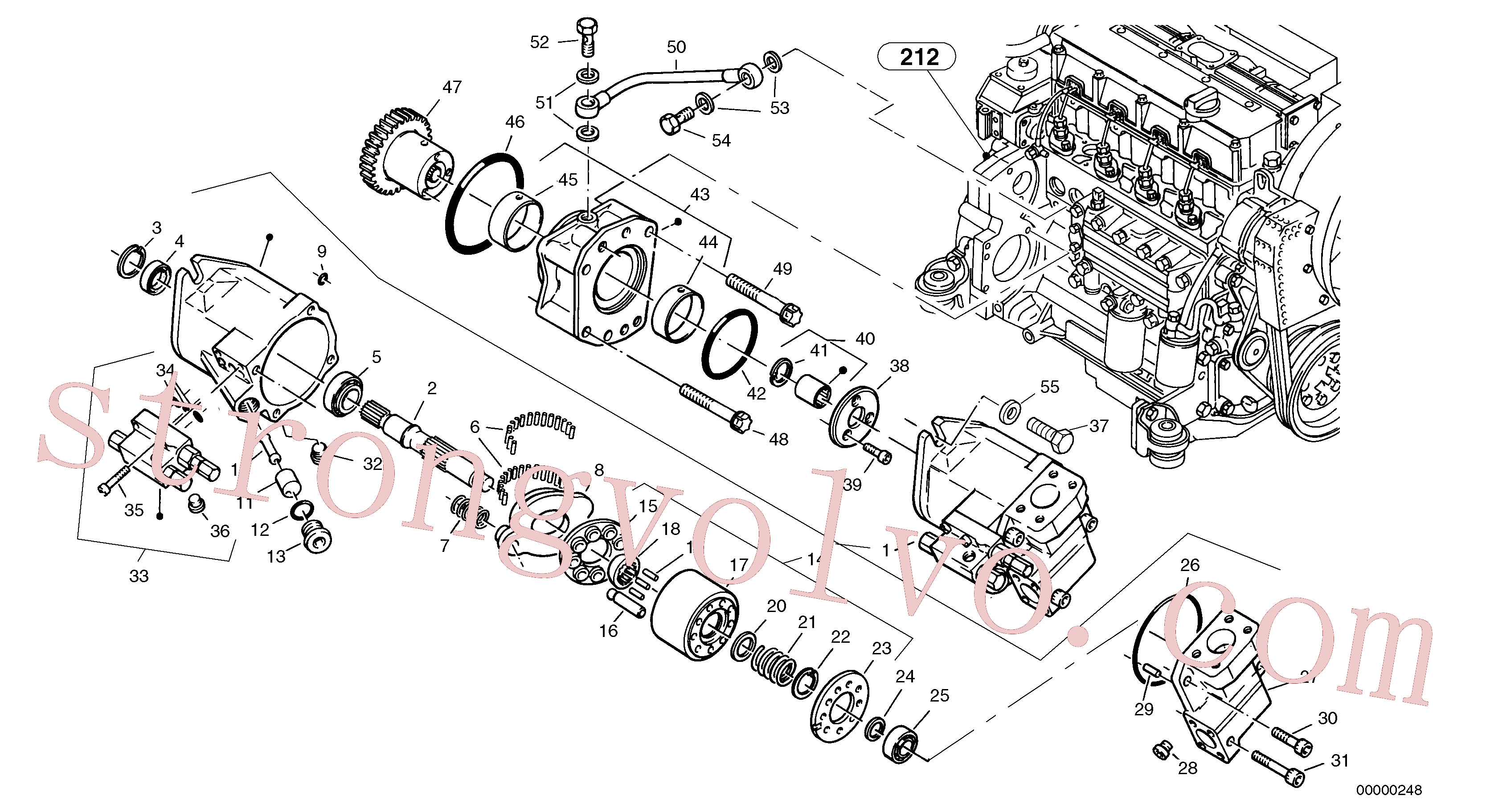 VOE20450820 Volvo Calço para roda(00000248 Montagem)