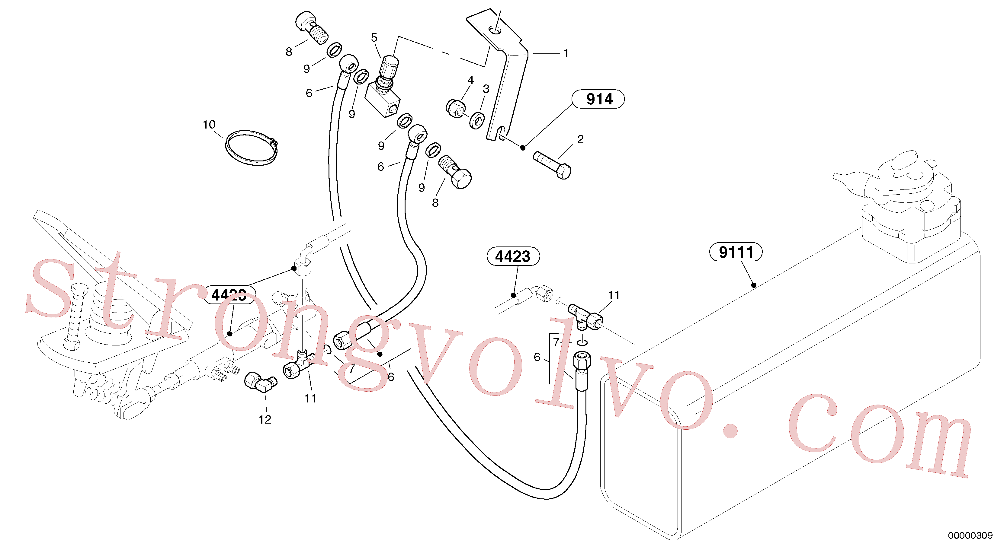 China Made VOE11305837 Arruela Volvo Acessórios para escavadeira