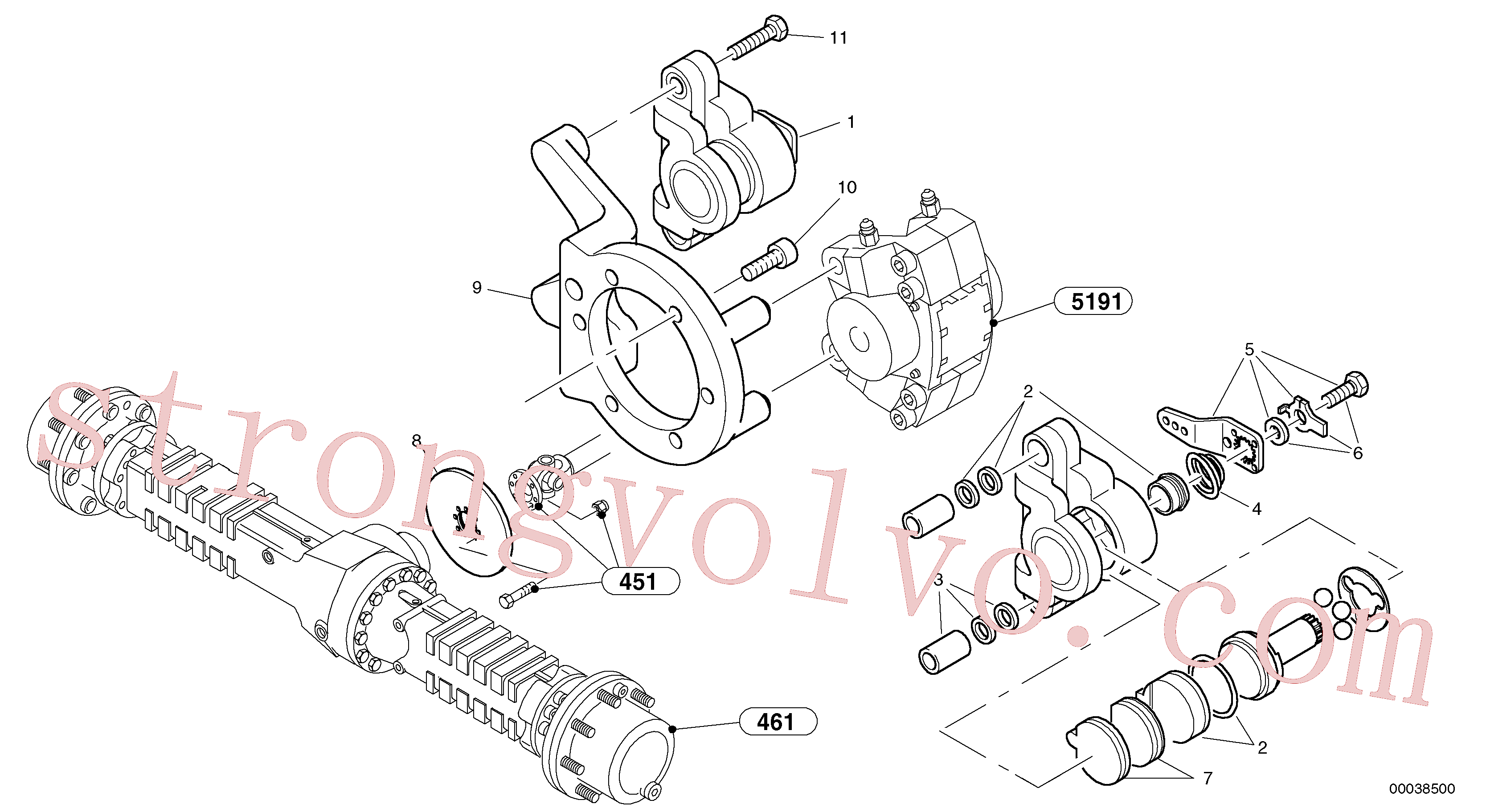 Volvo ZM7096329 Parafuso soquete sext Volvo Acessórios para escavadeira