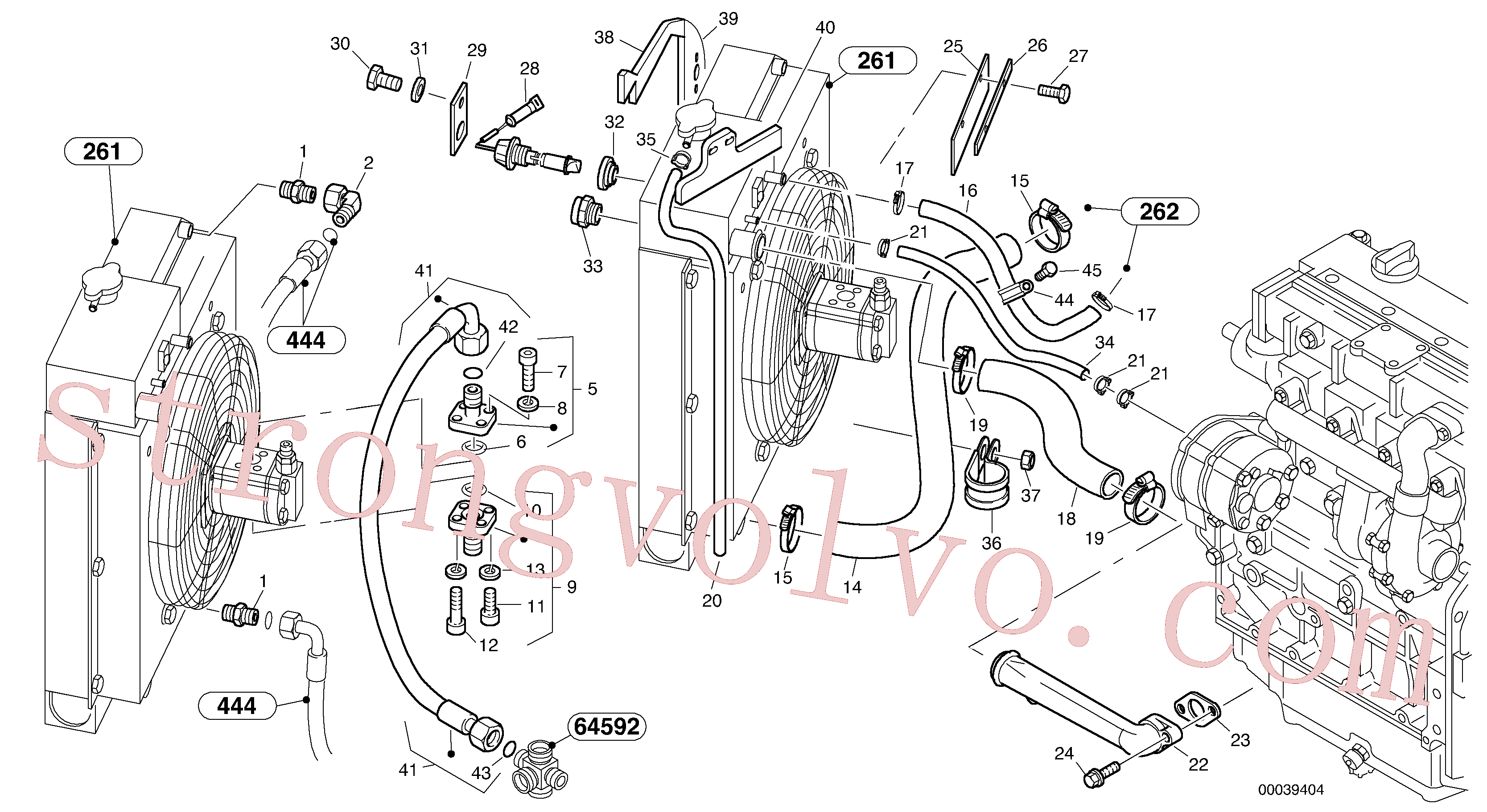 Volvo Acessórios para escavadeira ZM2252650 Braçadeira Acessórios
