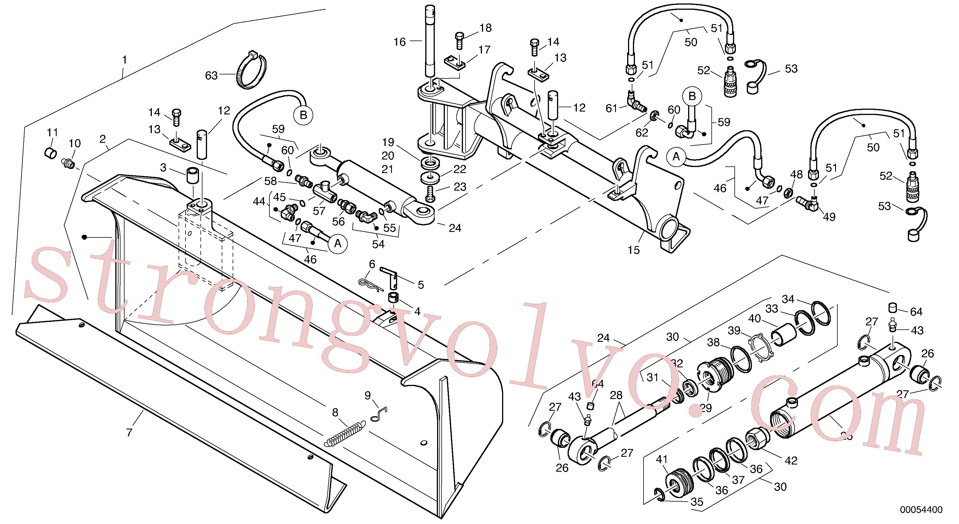 China Made ZM2091530 Arruela Volvo Acessórios para escavadeira
