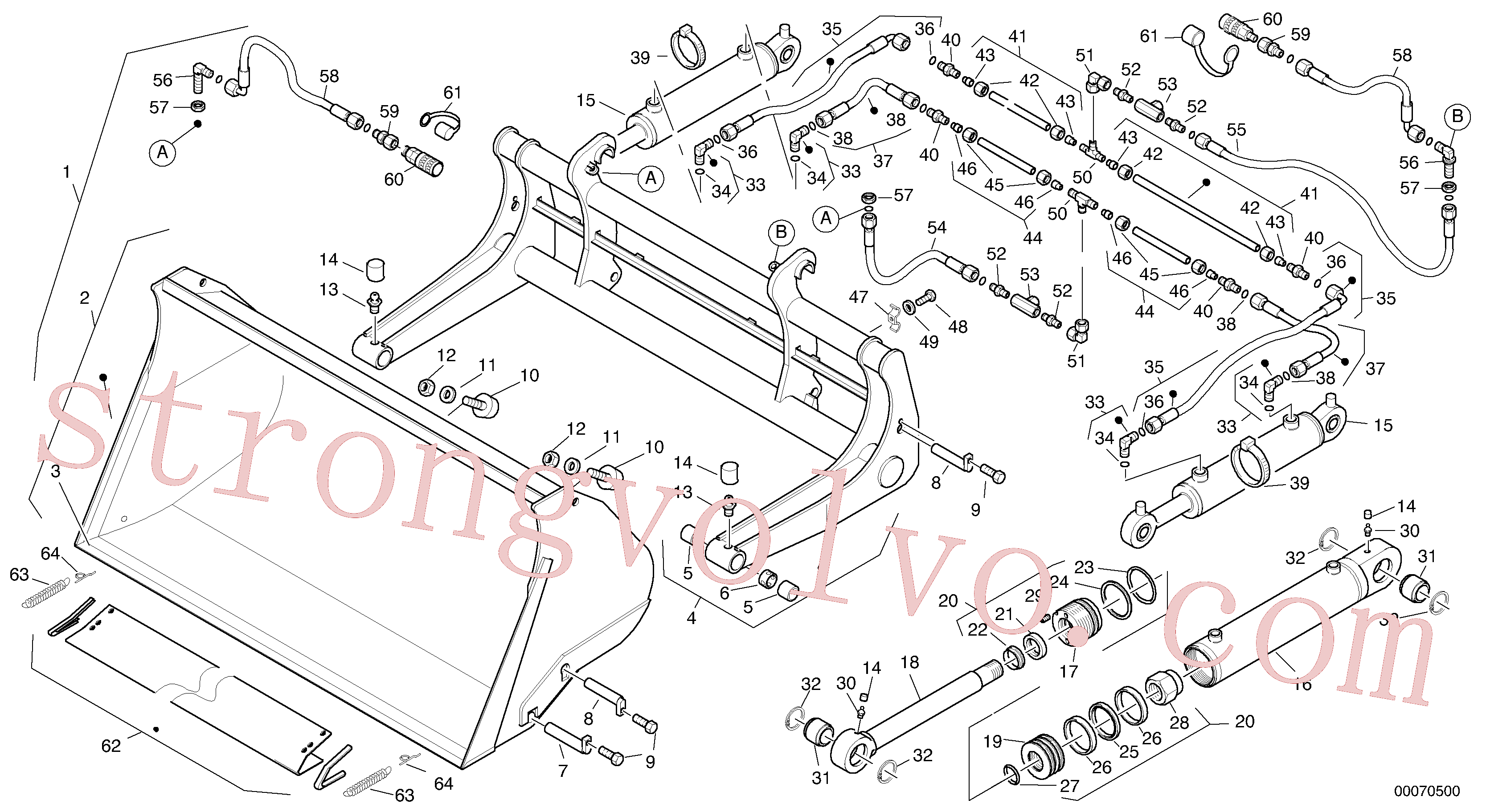 ZM2807015 Volvo Balde basculante - TPV(00070500 Montagem)