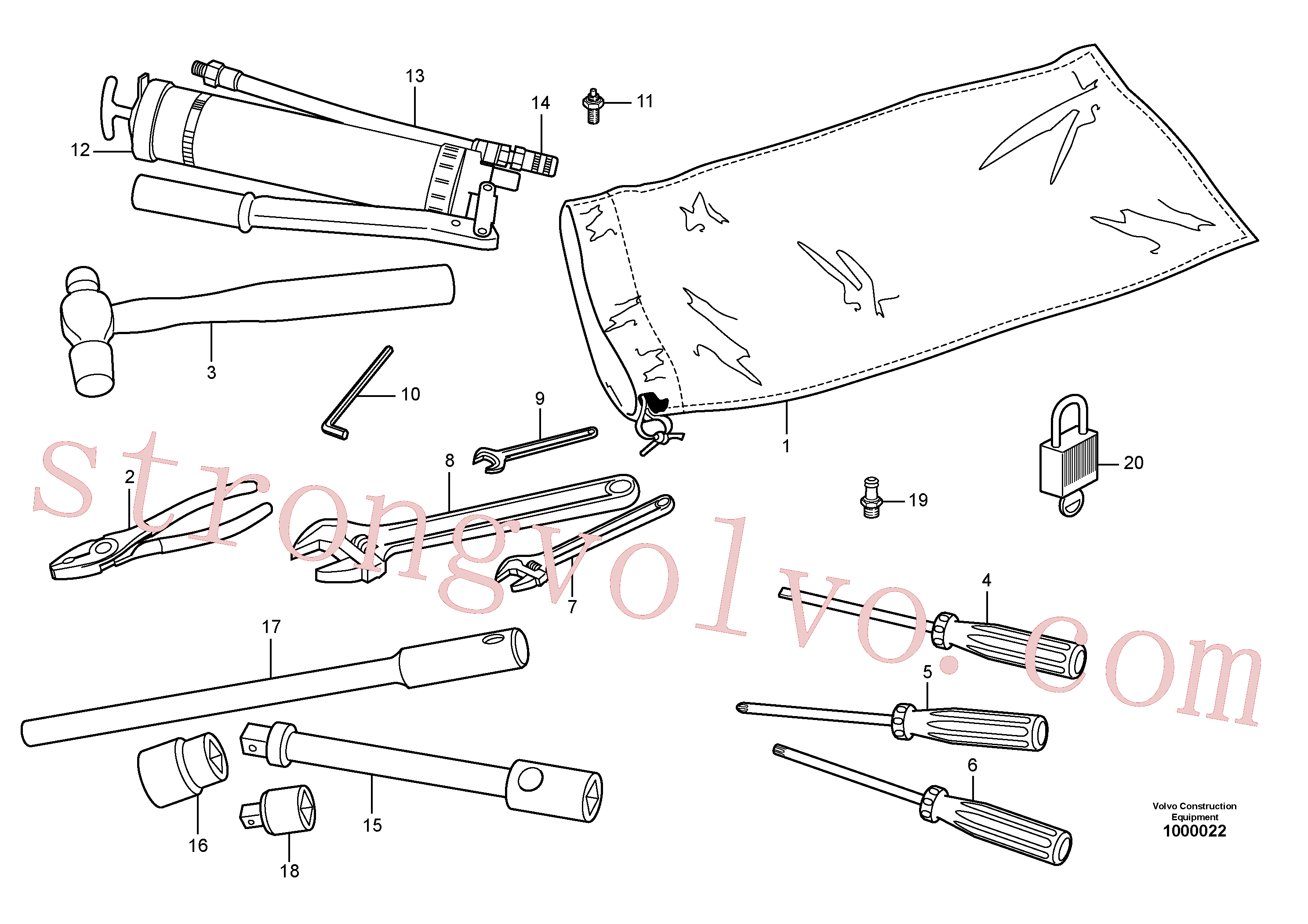 VOE11046810 Volvo Ferramentas(1000022 Montagem)