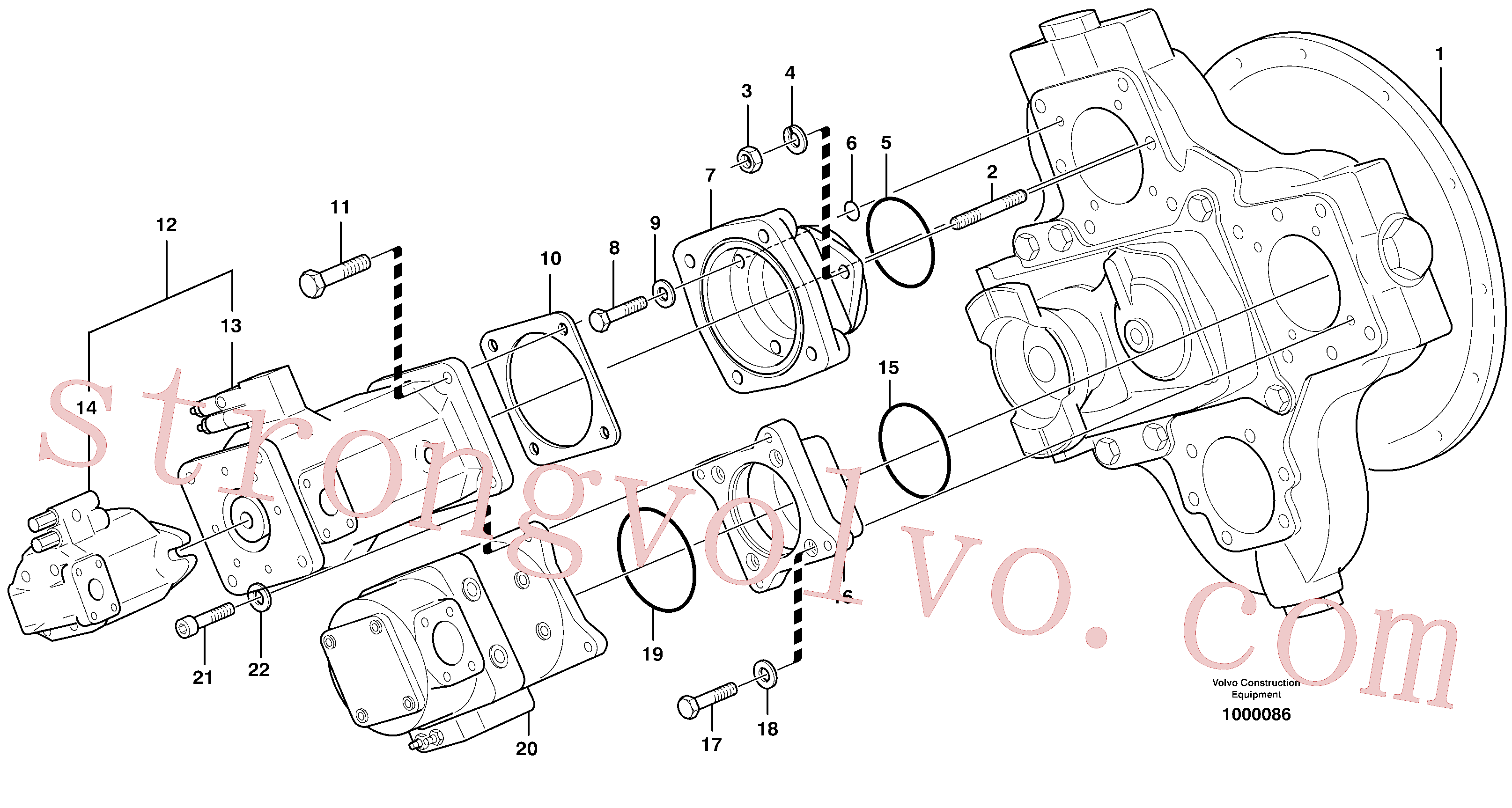 VOE14015104 Volvo Bomba hidráulica com acessórios(1000086 Montagem)