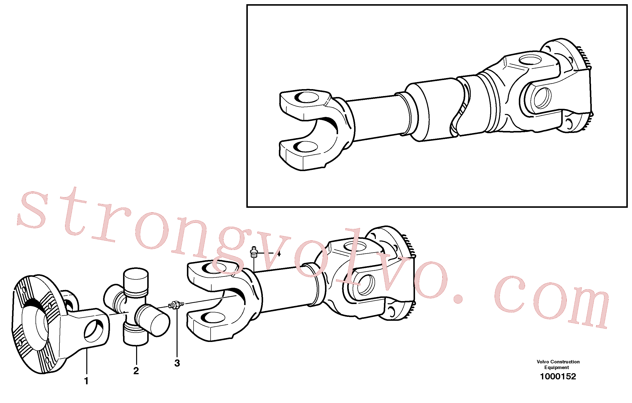 Volvo Montagem VOE942631 Engraxadeira Acessórios