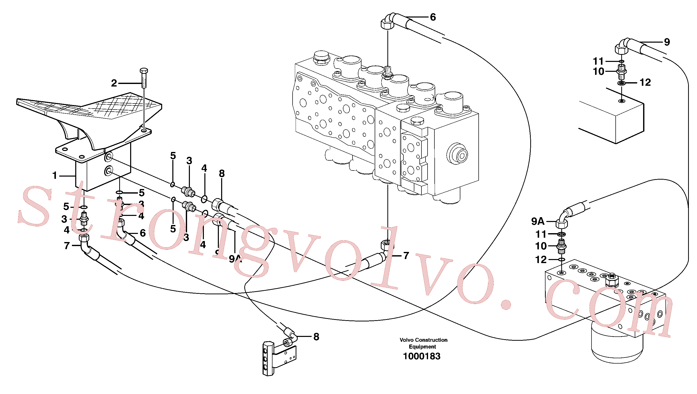Volvo Acessórios para escavadeira VOE14378758 Mangueira Acessórios