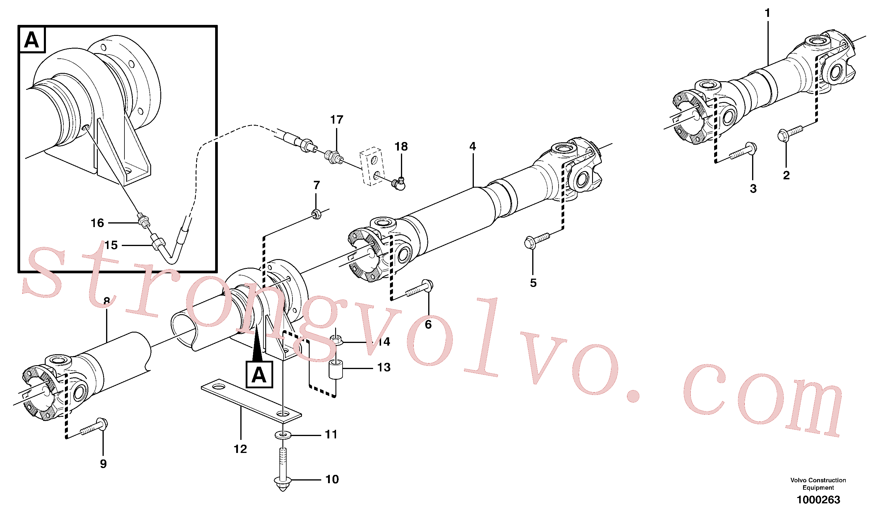 VOE4935504 Volvo Veios propulsores com acessórios(1000263 Montagem)