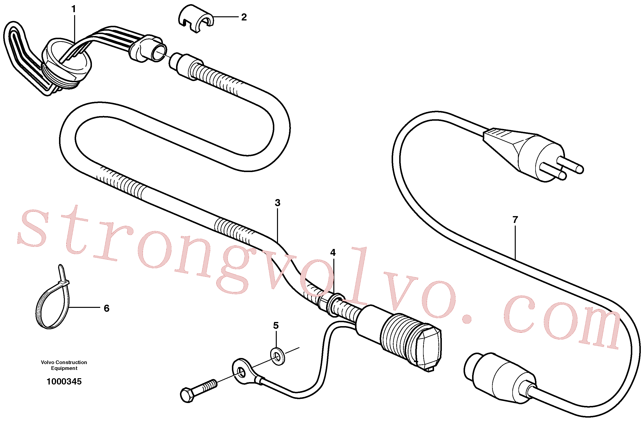 VOE4881752 Volvo Aquecedor do motor(1000345 Montagem)