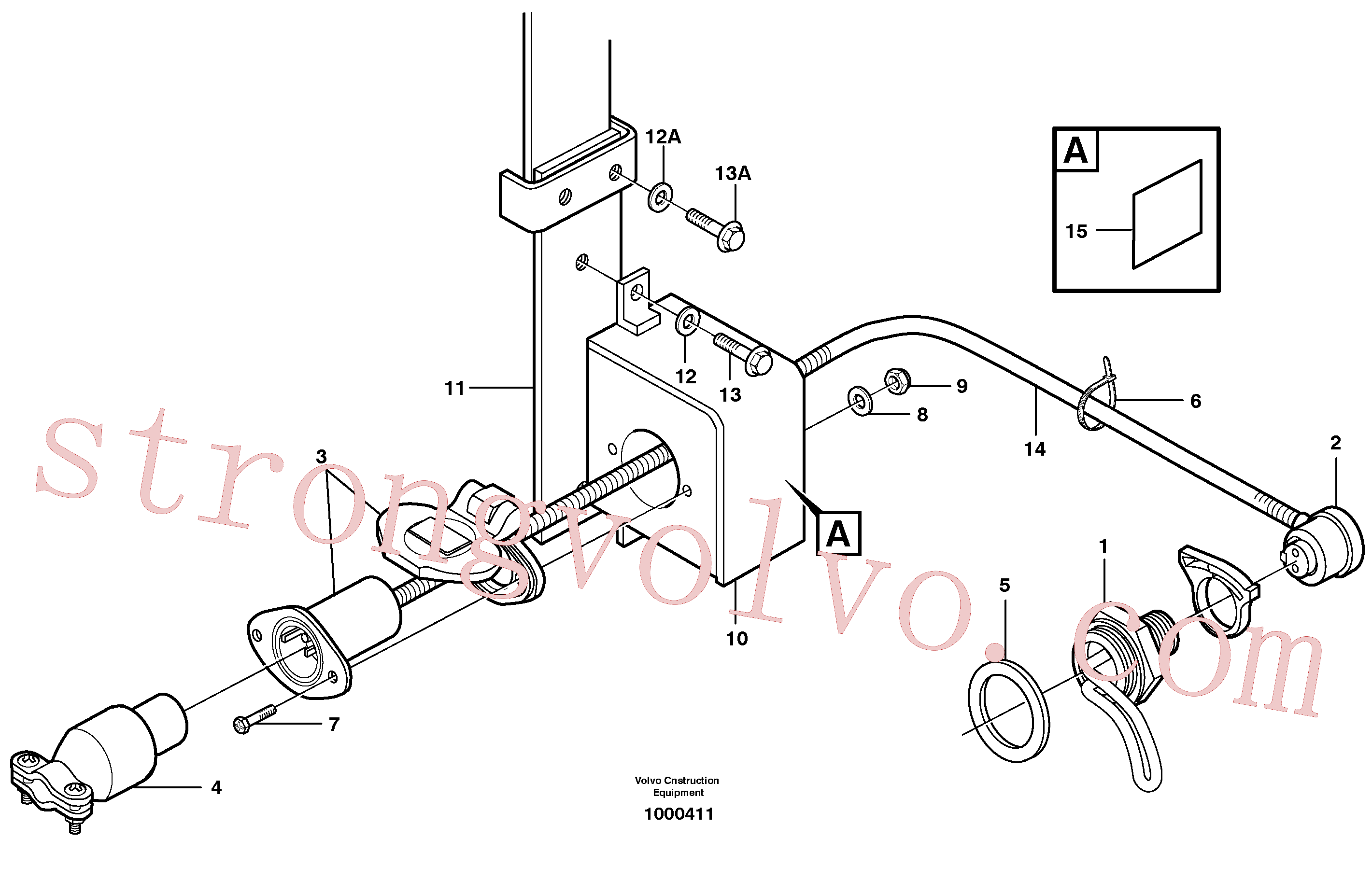 VOE956064 Volvo Aquecedor do motor(1000411 Montagem)