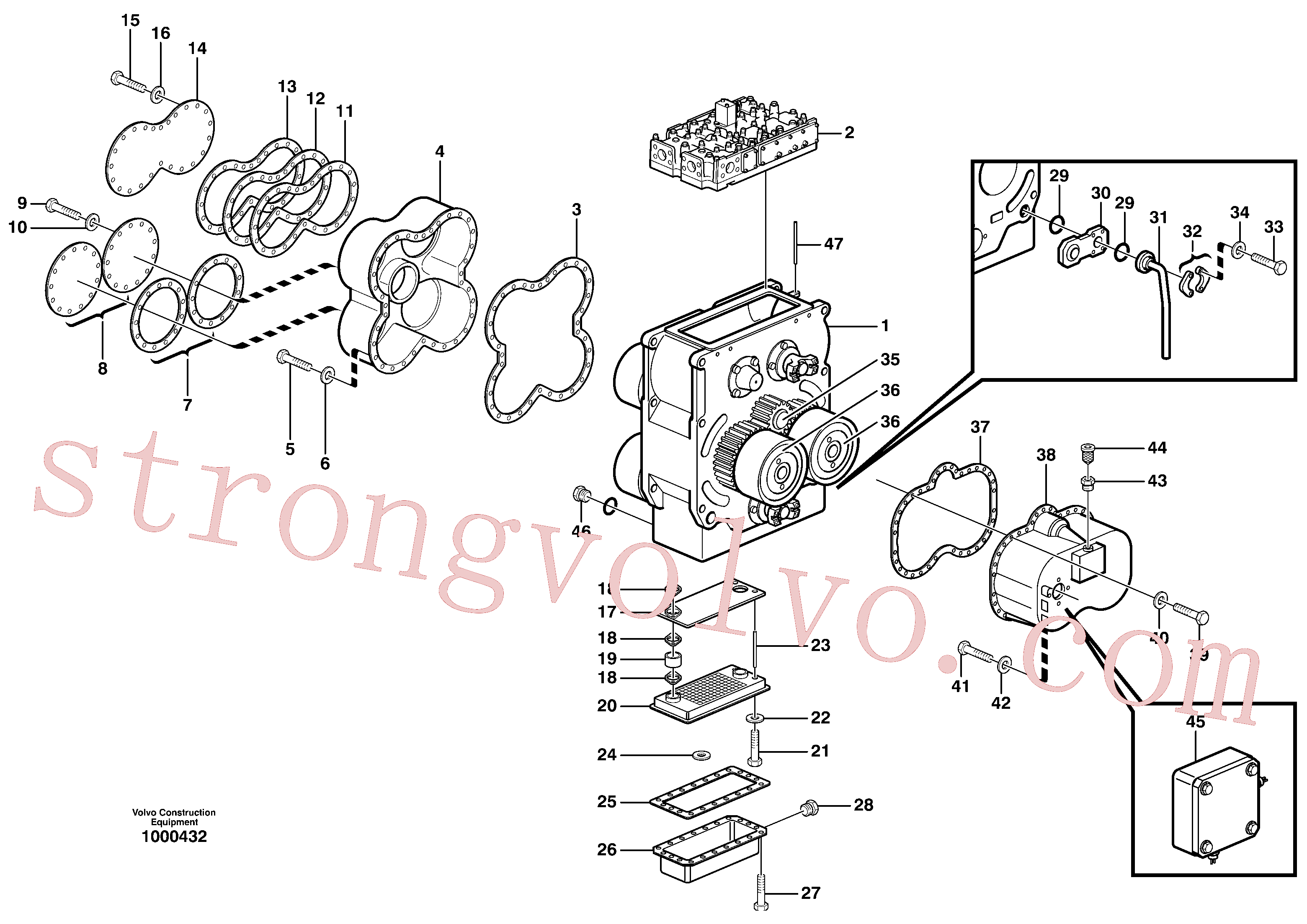 VOE952078 Volvo Transmissão de potência(1000432 Montagem)