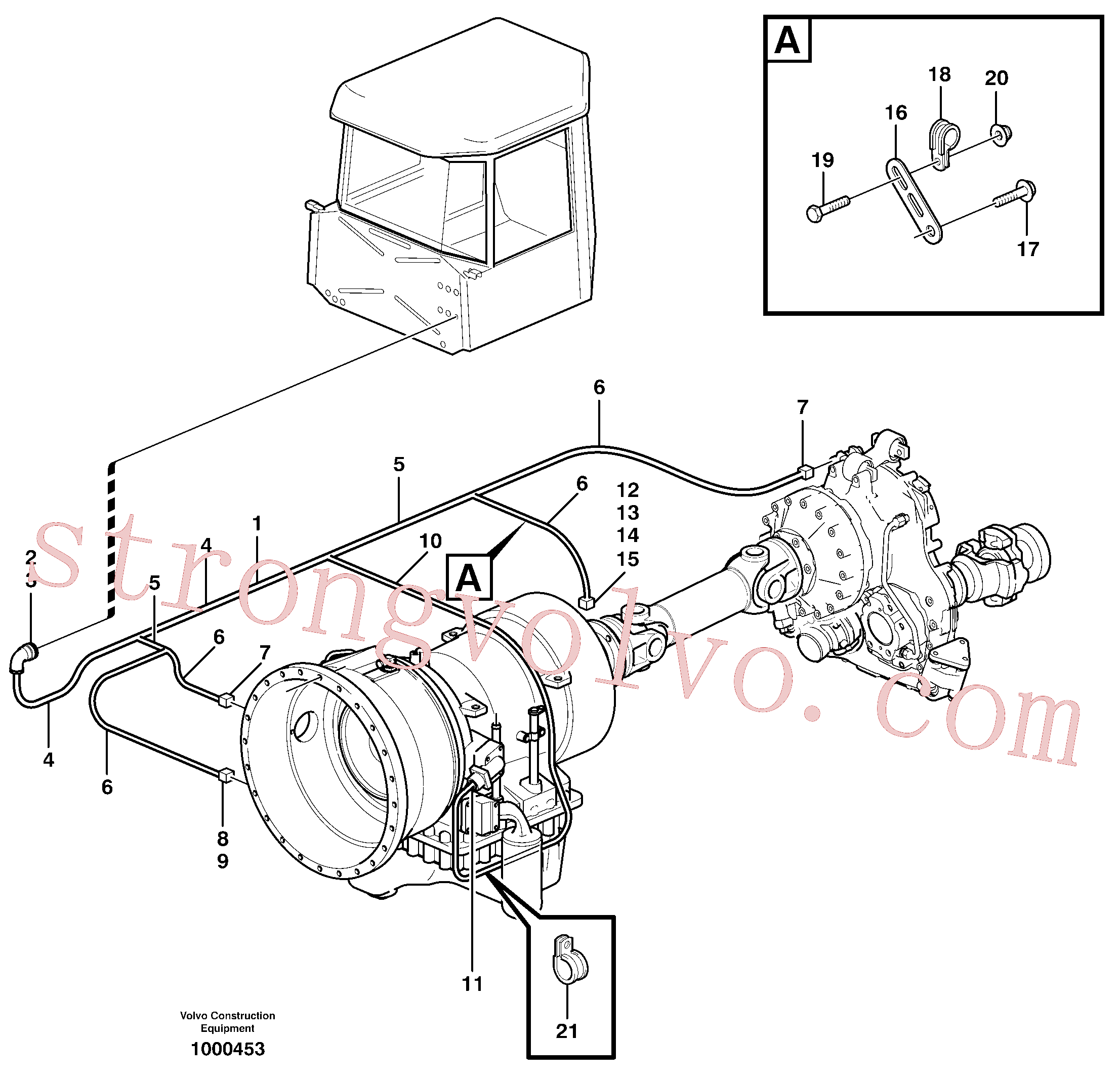 VOE13965536 Volvo Cablagens, dianteiras(1000453 Montagem)