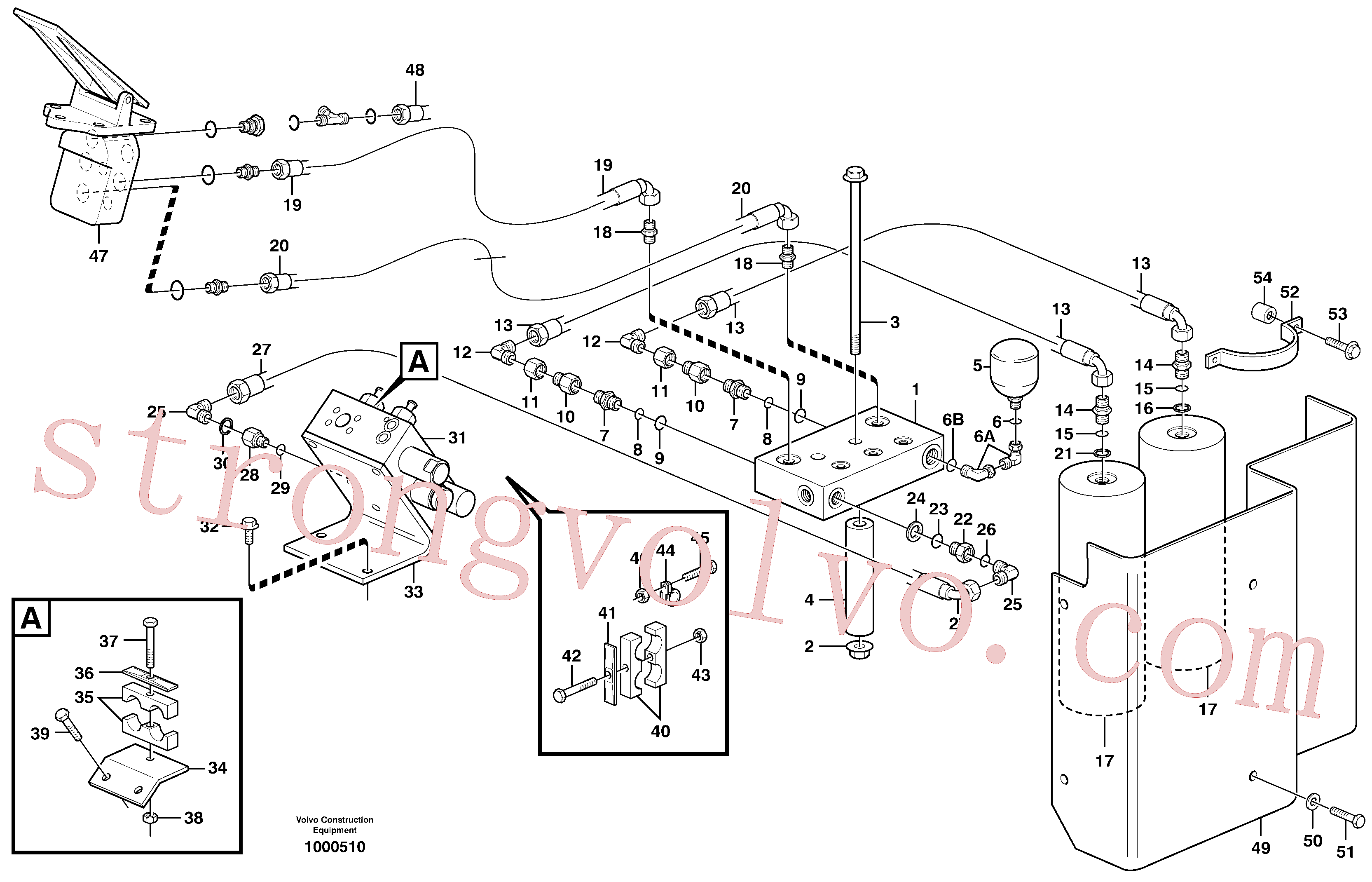 VOE15208785 Volvo Sistema de travão(1000510 Montagem)