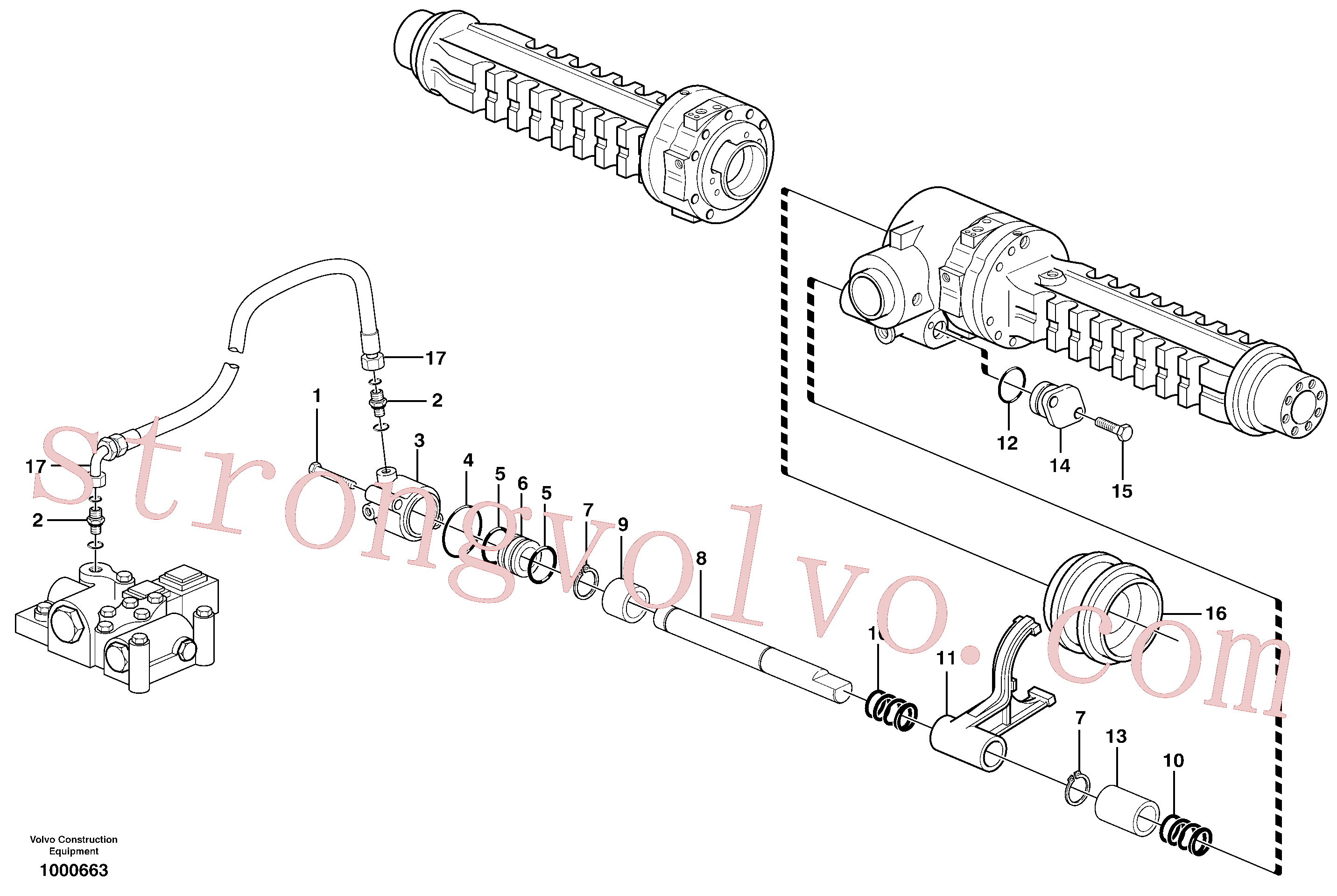 VOE11709322 Volvo Bloqueio diferencial(1000663 Montagem)