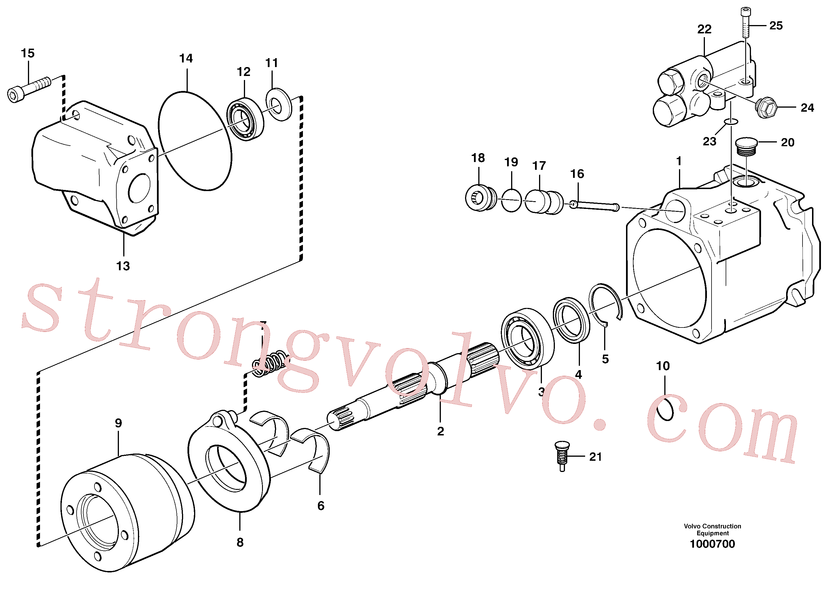 VOE11713272 Volvo Bomba hidráulica(1000700 Montagem)
