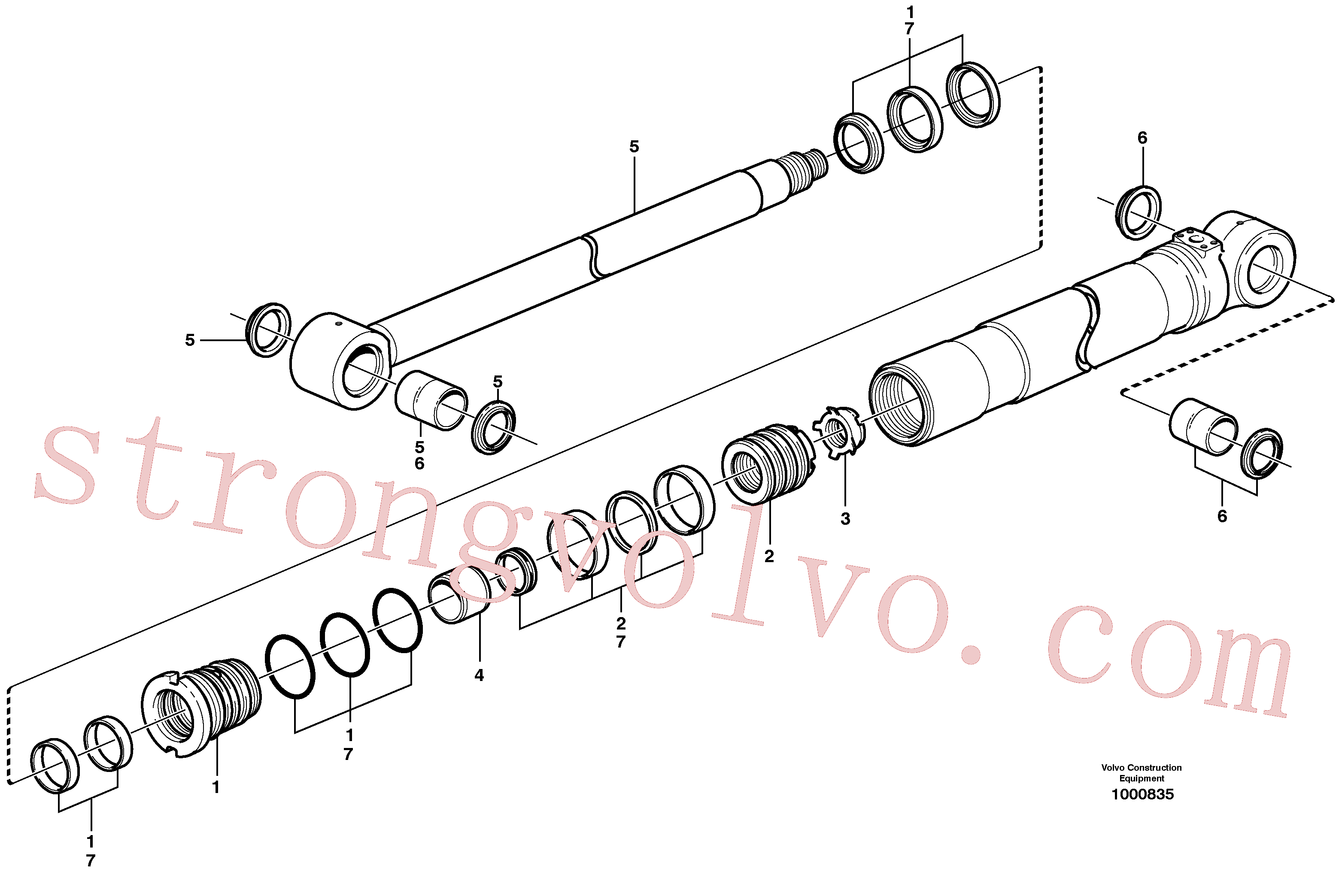 Volvo Acessórios para escavadeira VOE11706806 Jogo de vedação Acessórios