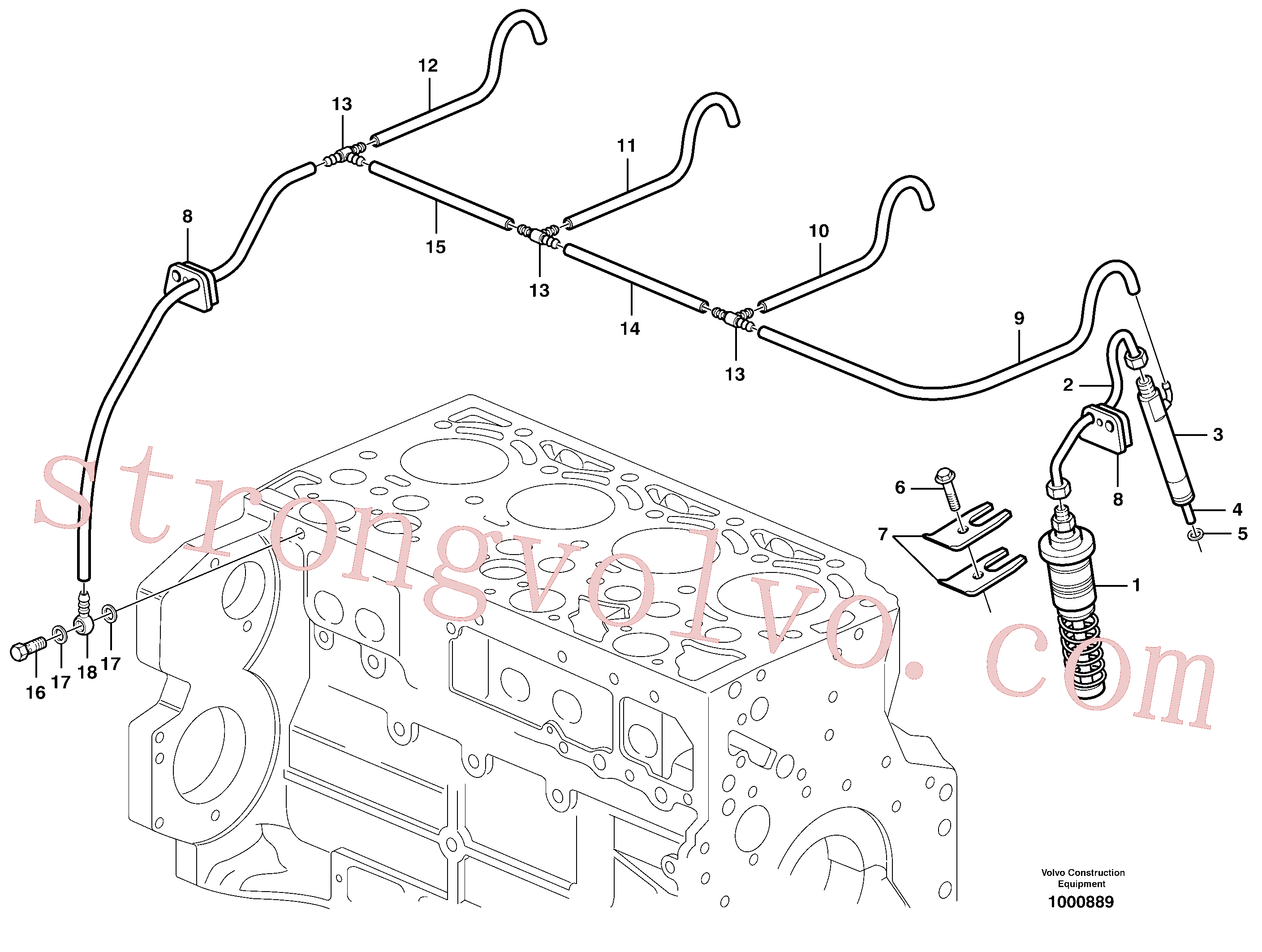 Volvo Montagem VOE20405559 Parafuso Acessórios