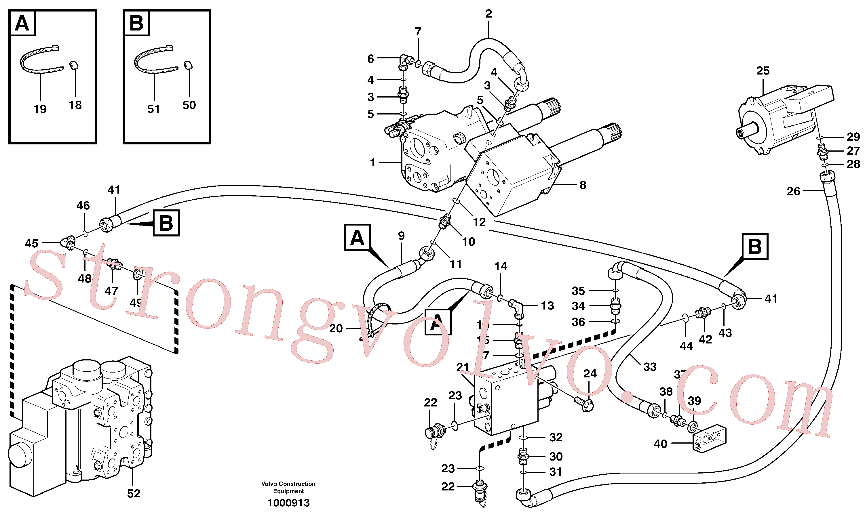 Atacado VOE11173878 Válvula antirretorno de restrição Volvo escavadeira