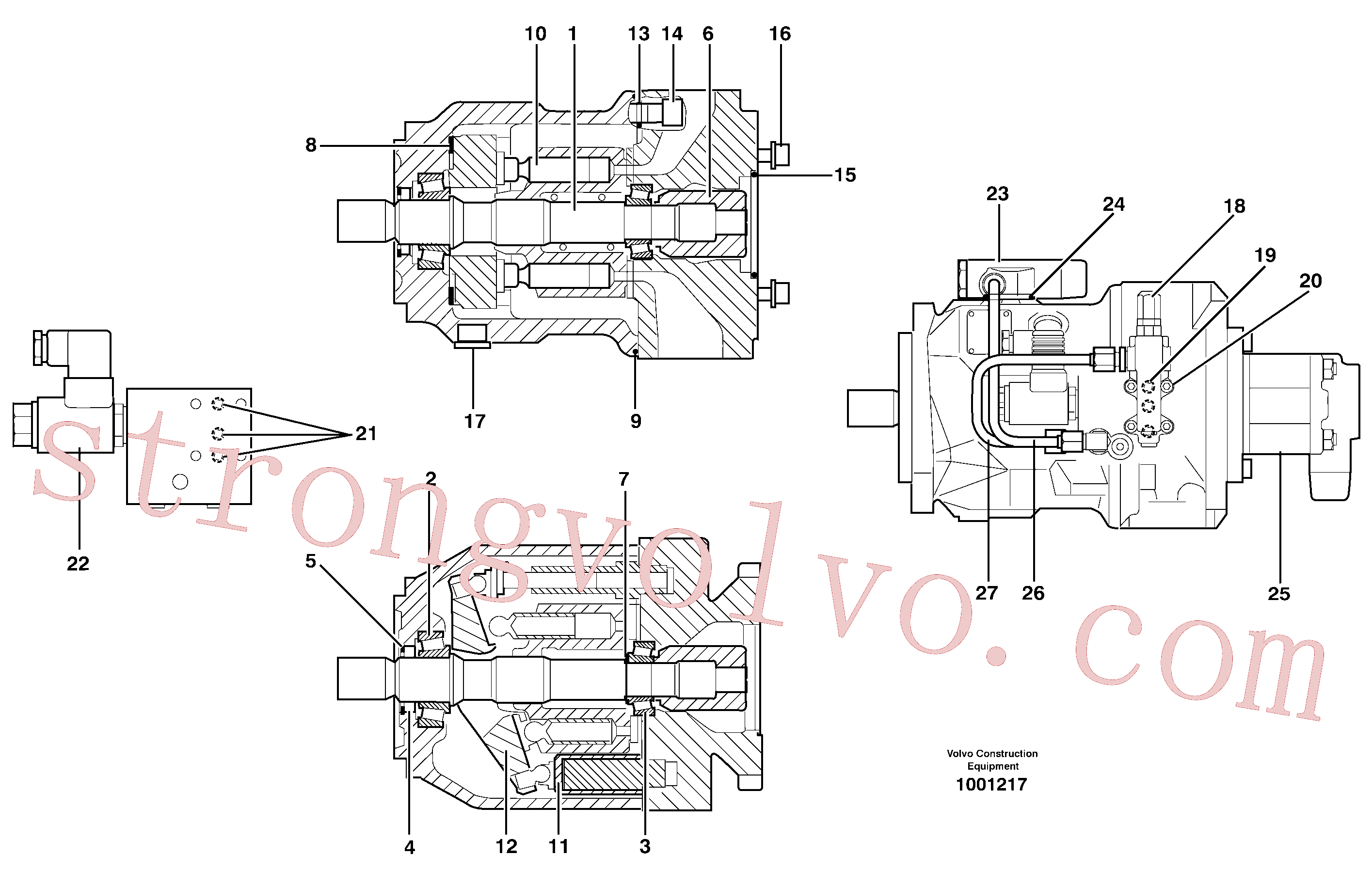VOE11713273 Volvo Bomba hidráulica(1001217 Montagem)