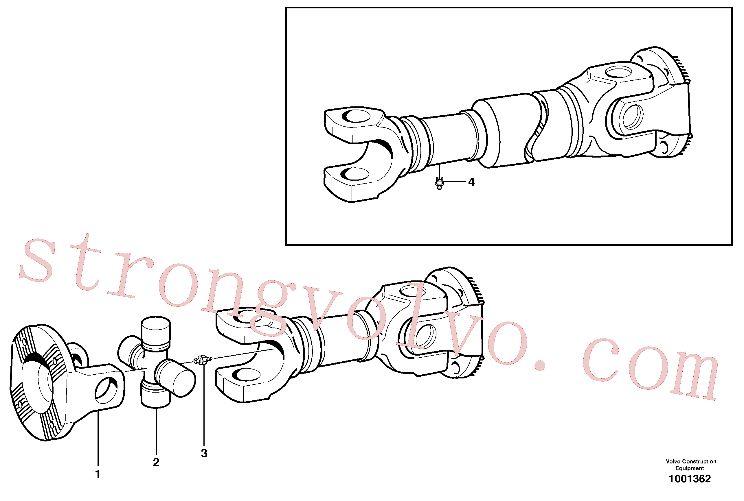 VOE11714325 Volvo Veio de hélice(1001362 Montagem)