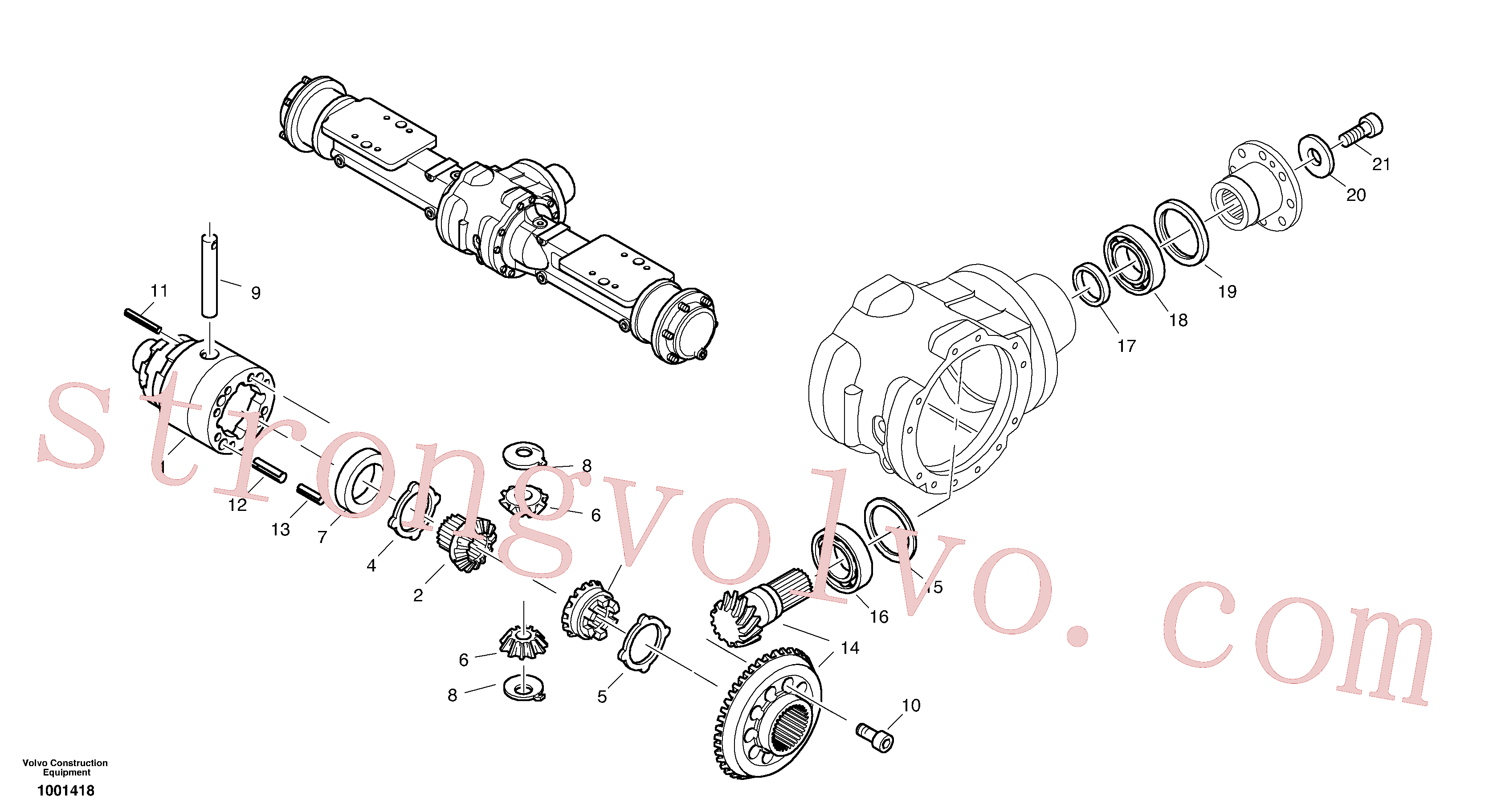 Atacado ZM2910087 Shaft packing Volvo escavadeira