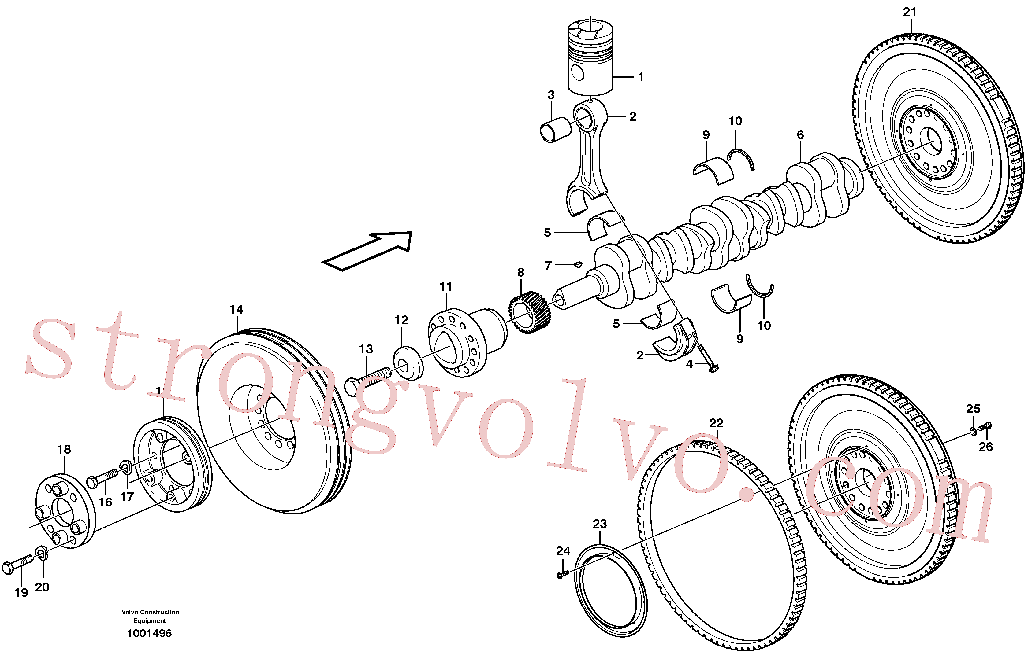 VOE955550 Volvo Cambota e peças associadas(1001496 Montagem)