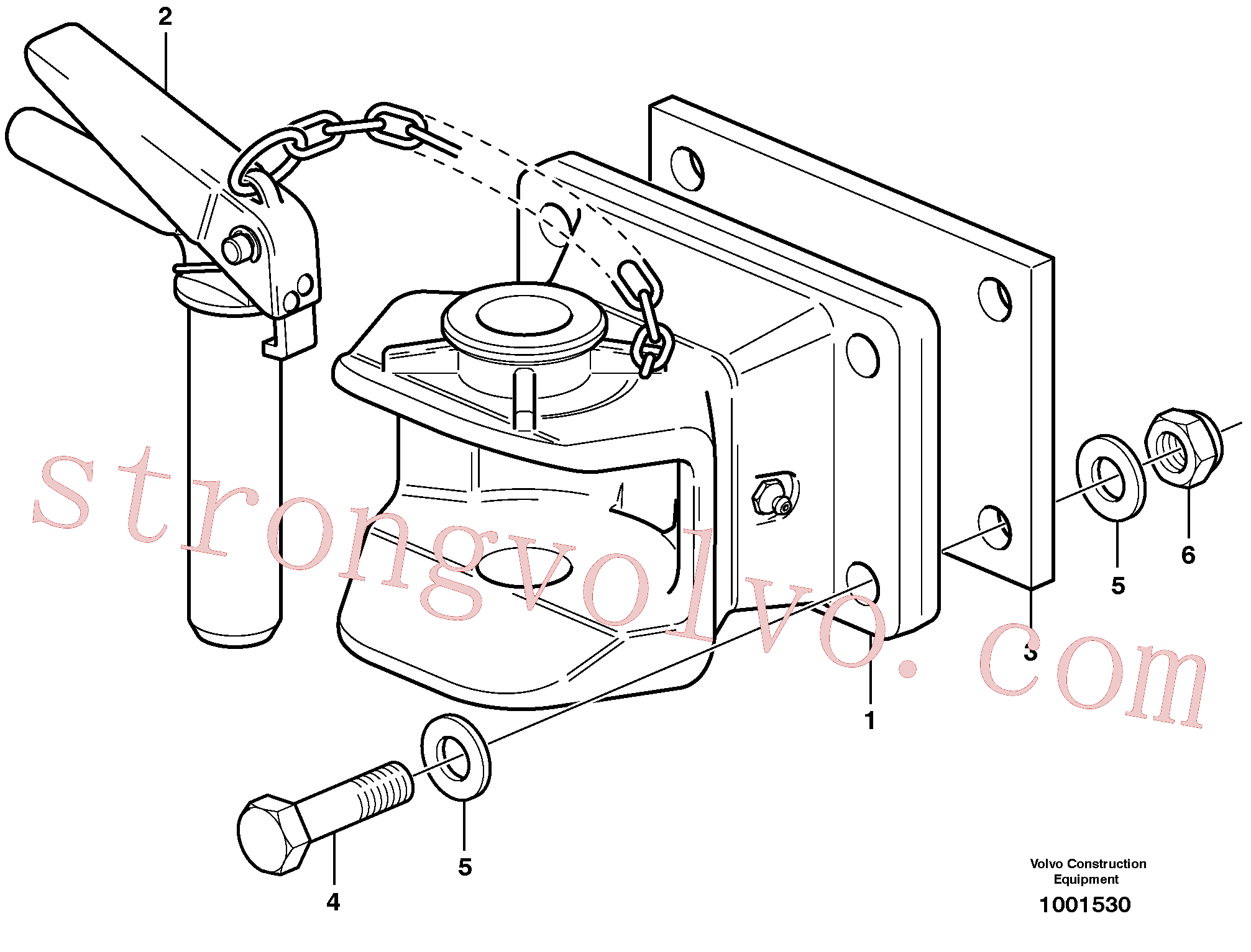 VOE14014639 Volvo Engate de reboque(1001530 Montagem)