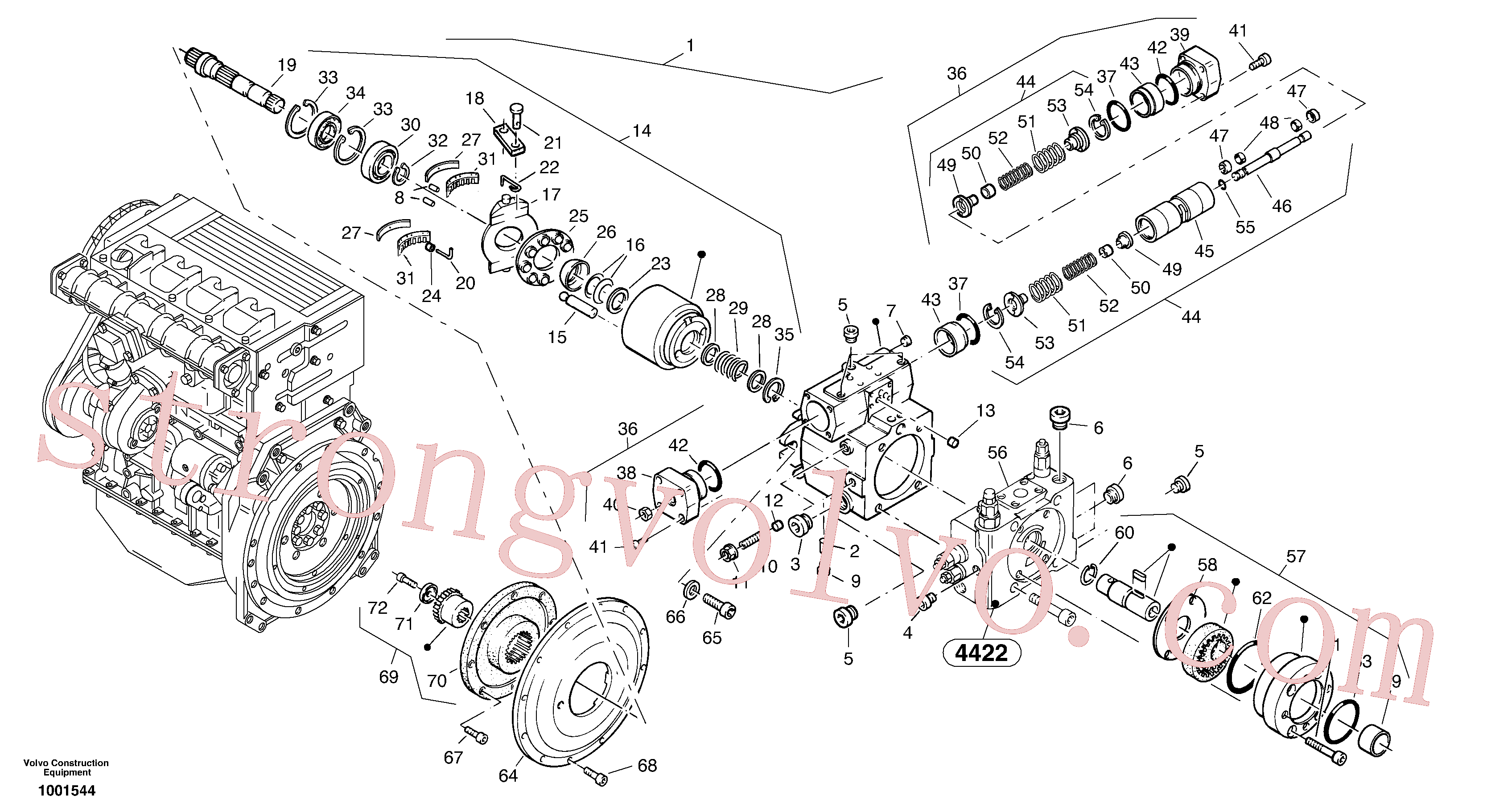 Volvo PJ4290055 Screw Volvo Acessórios para escavadeira