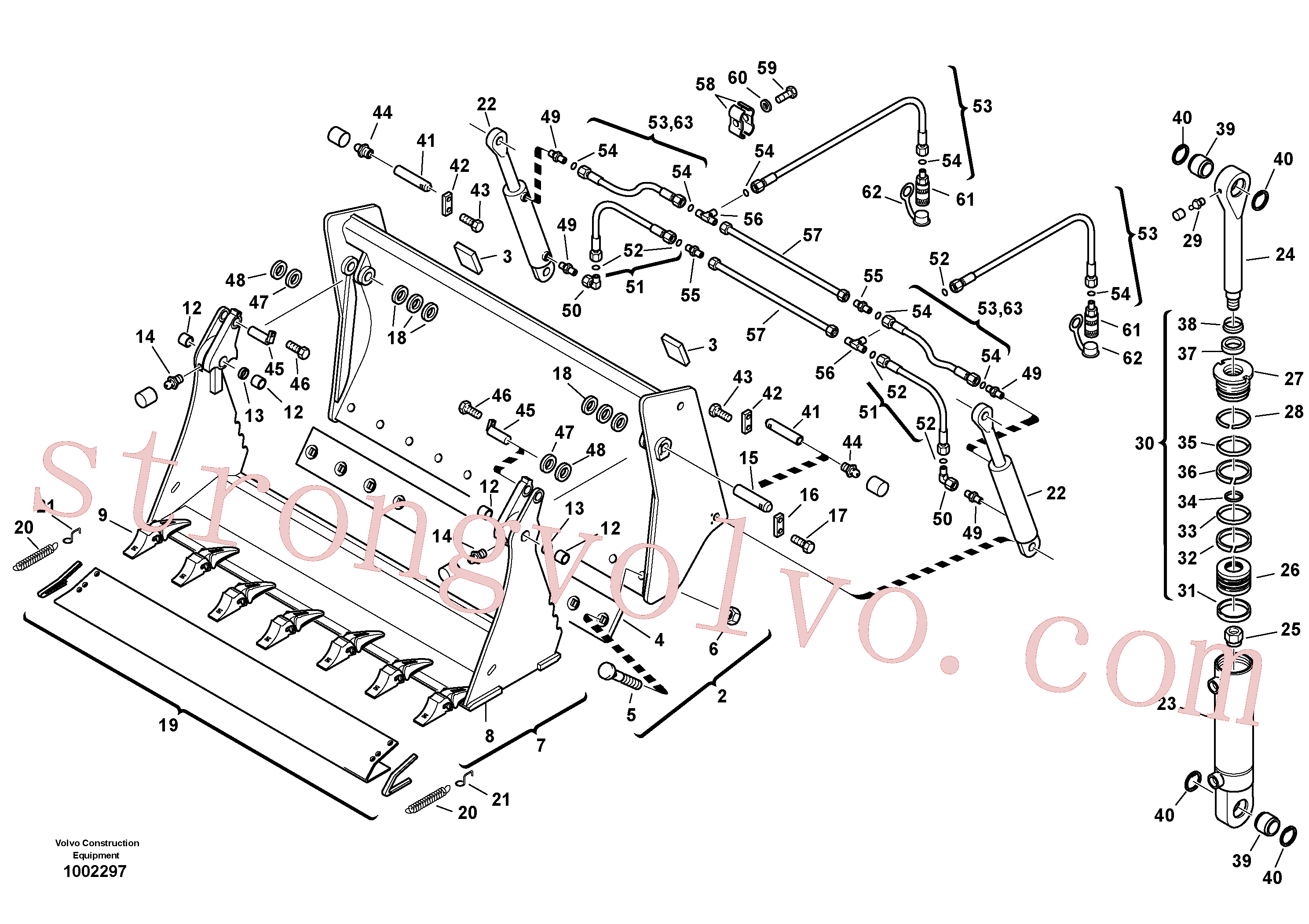 ZM2223790 Ring Volvo escavadeira