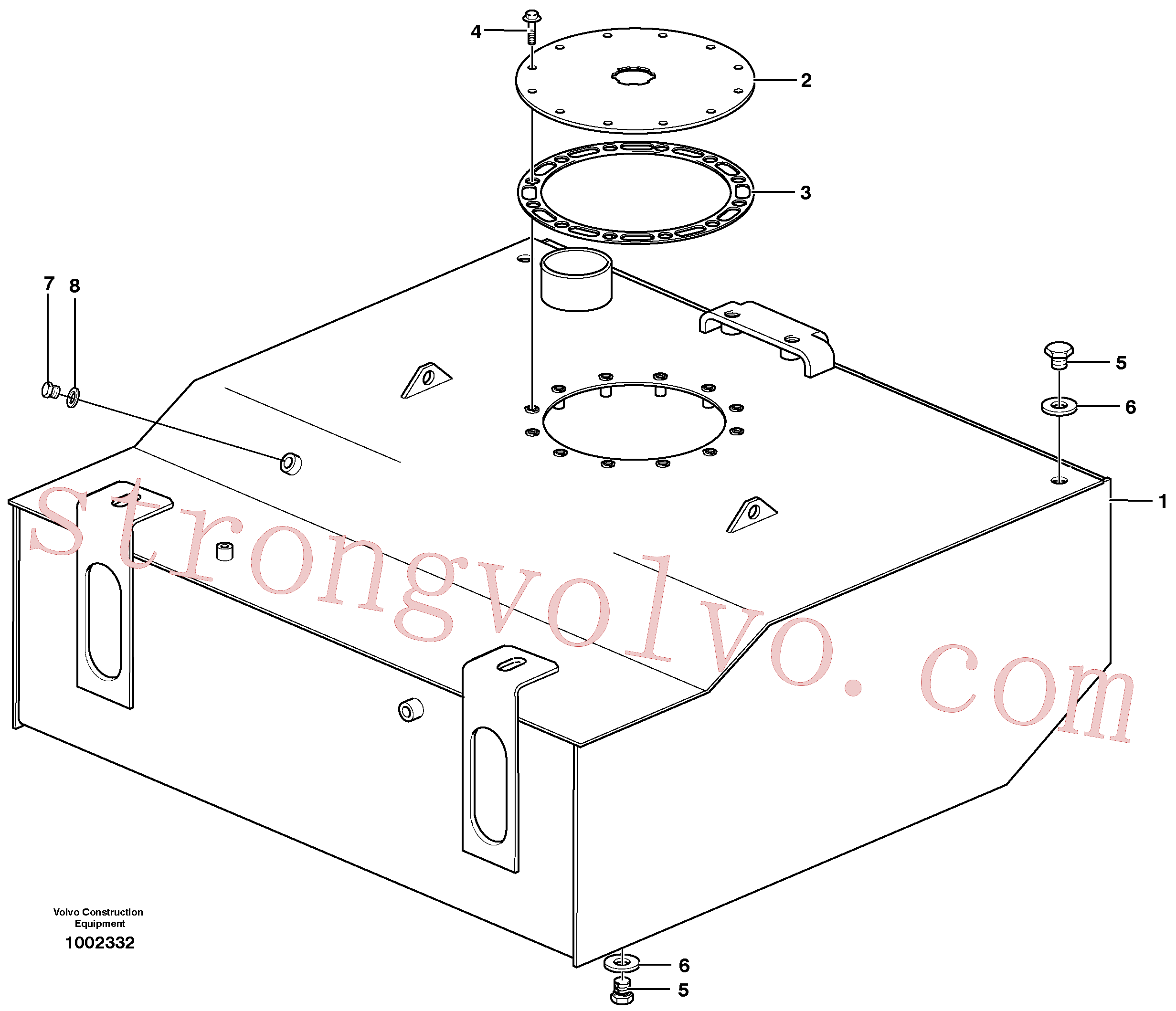 China Made VOE11410533 Junta Volvo Acessórios para escavadeira