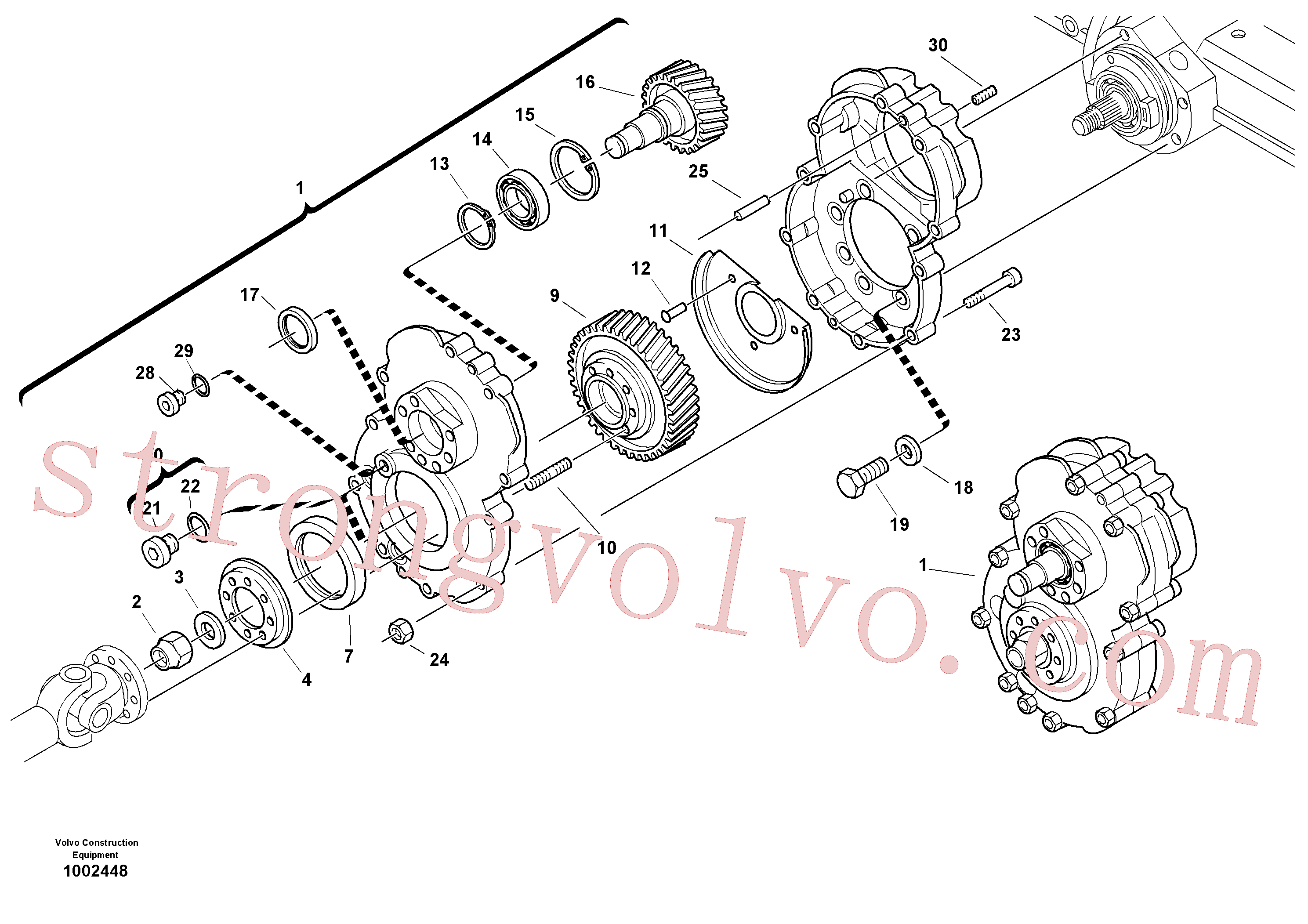 VOE11715024 Volvo Conjunto da caixa de velocidades(1002448 Montagem)