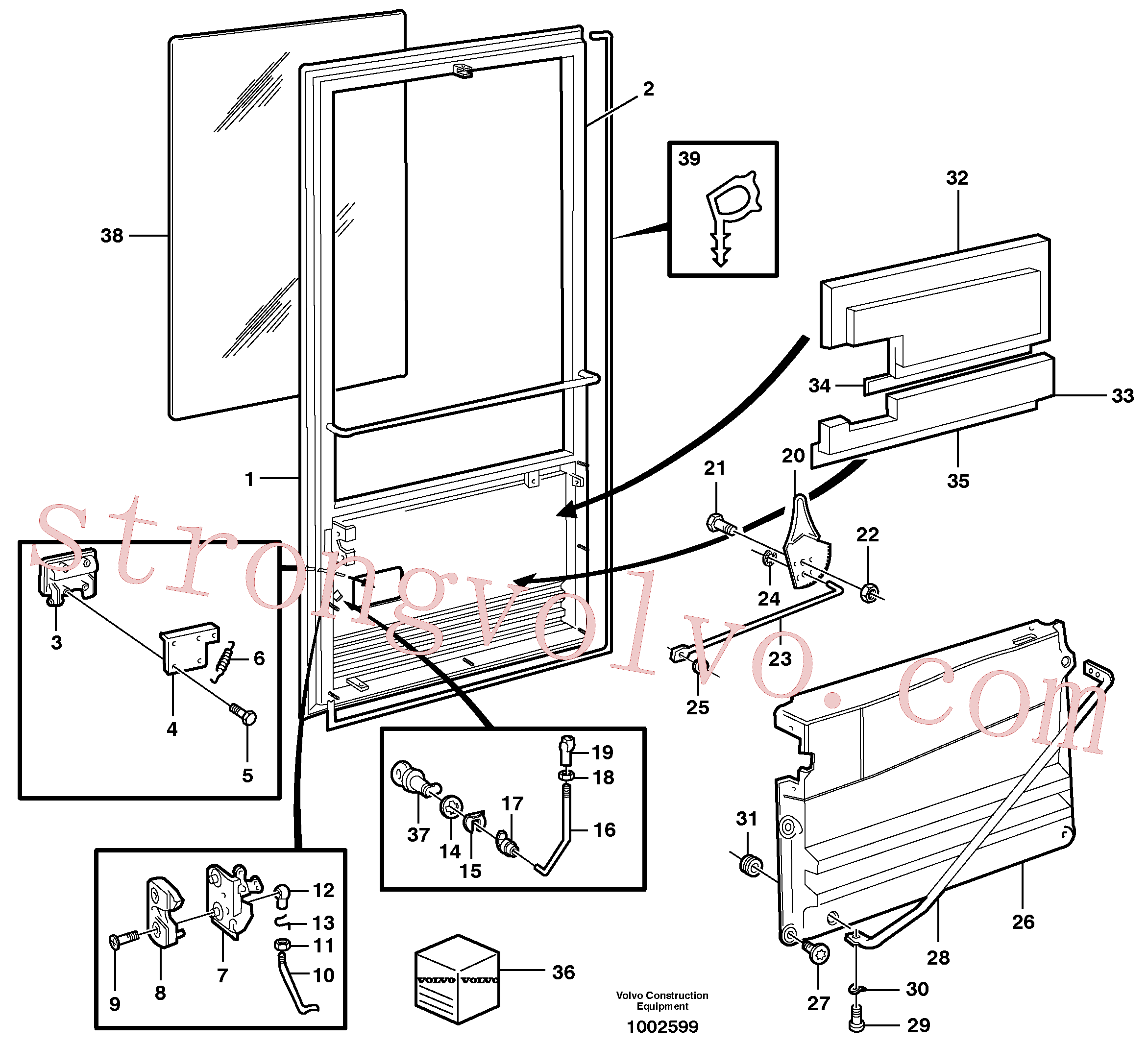 ZM7098004 Volvo Porta(1002599 Montagem)