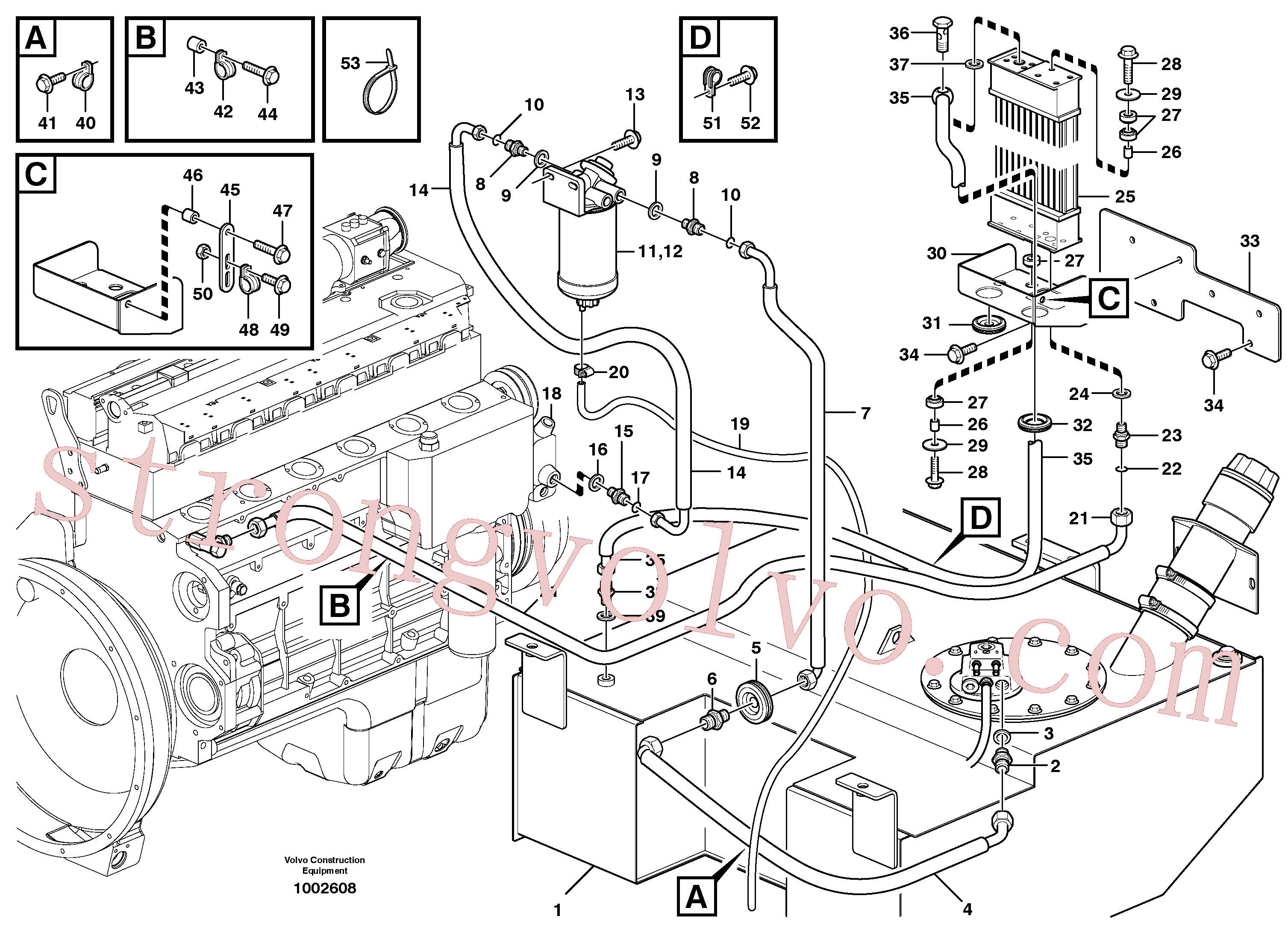 Atacado VOE11110371 Refrigerador de óleo hidráulico Volvo escavadeira