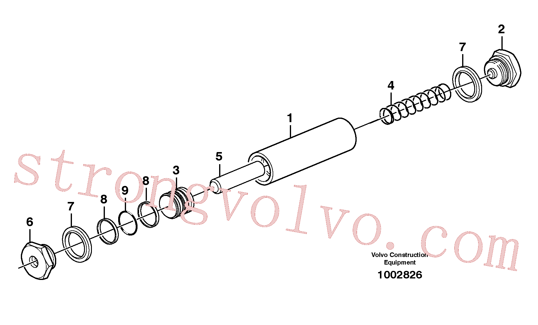 VOE944499 Volvo Acumulador(1002826 Montagem)
