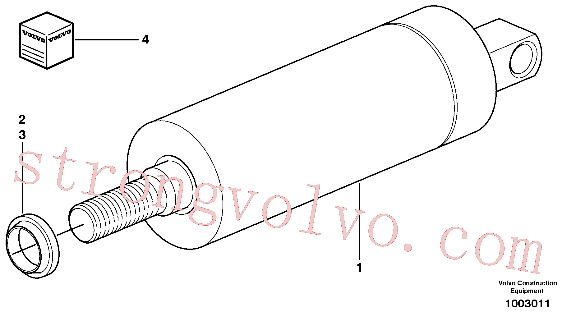 Volvo VOE11709679 Raspador Volvo Acessórios para escavadeira