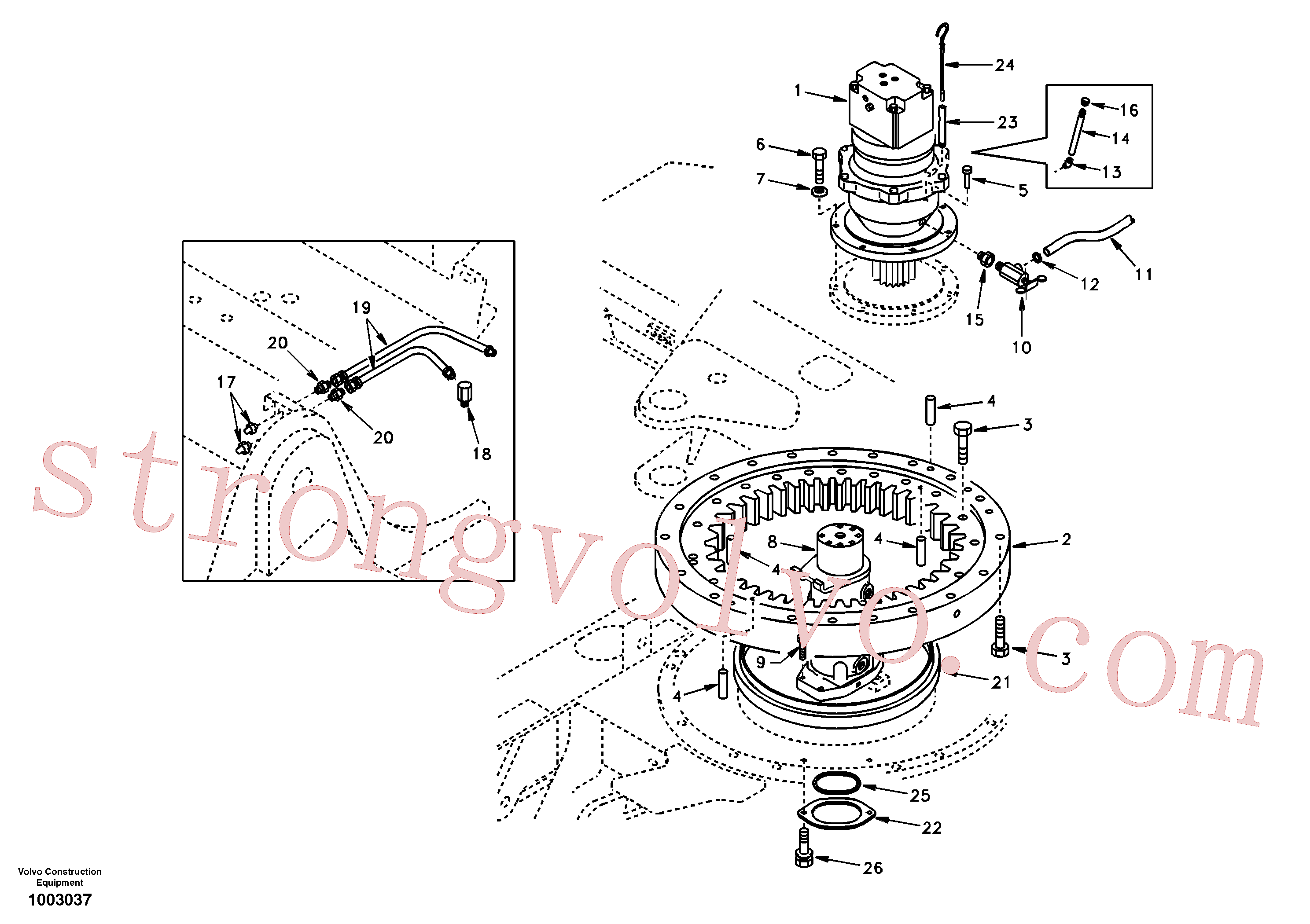 SA9411-91400 Volvo Sistema de articulação(1003037 Montagem)