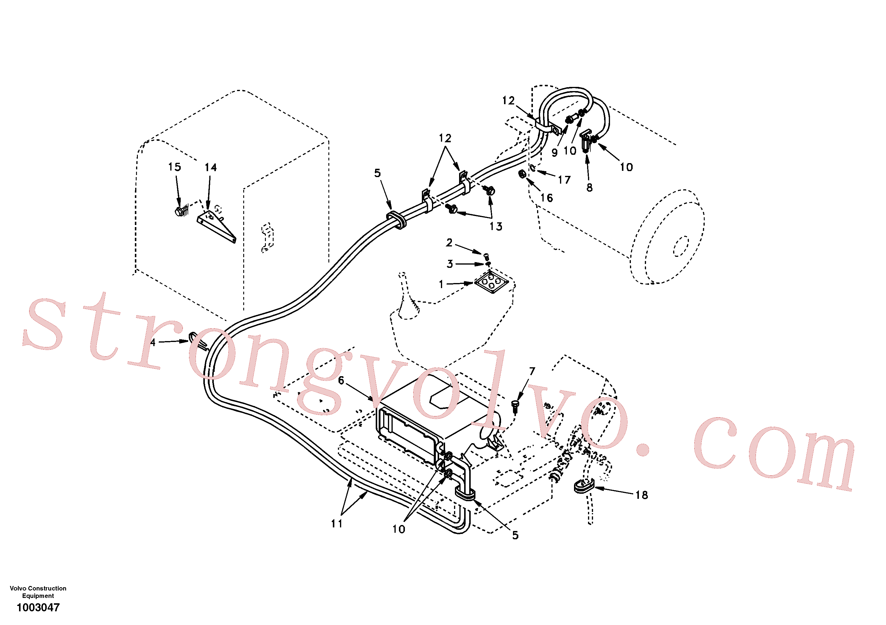 SA9313-00033 Volvo Linha de aquecimento(1003047 Montagem)