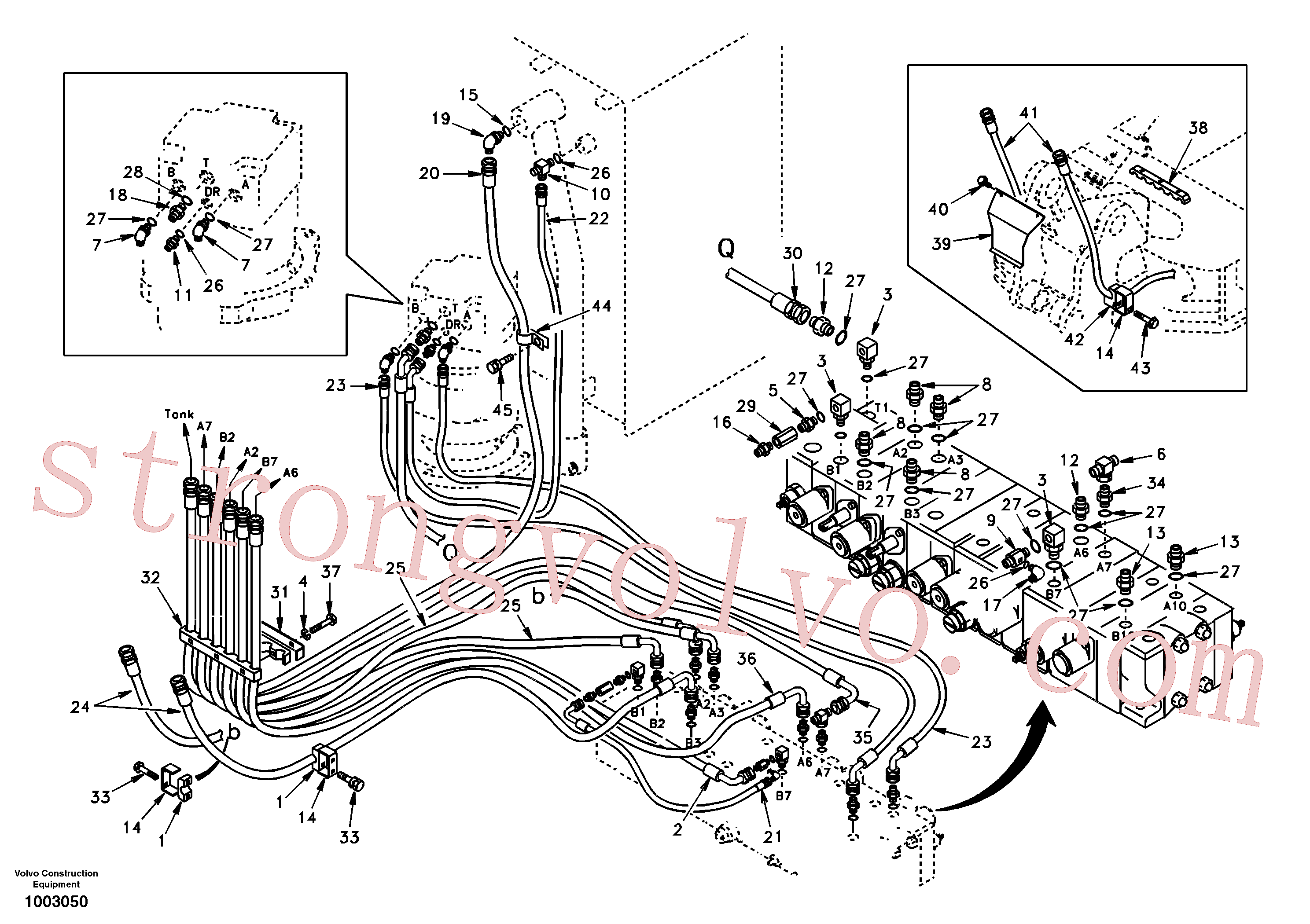 Volvo SA9411-95160 Elbow Volvo Acessórios para escavadeira