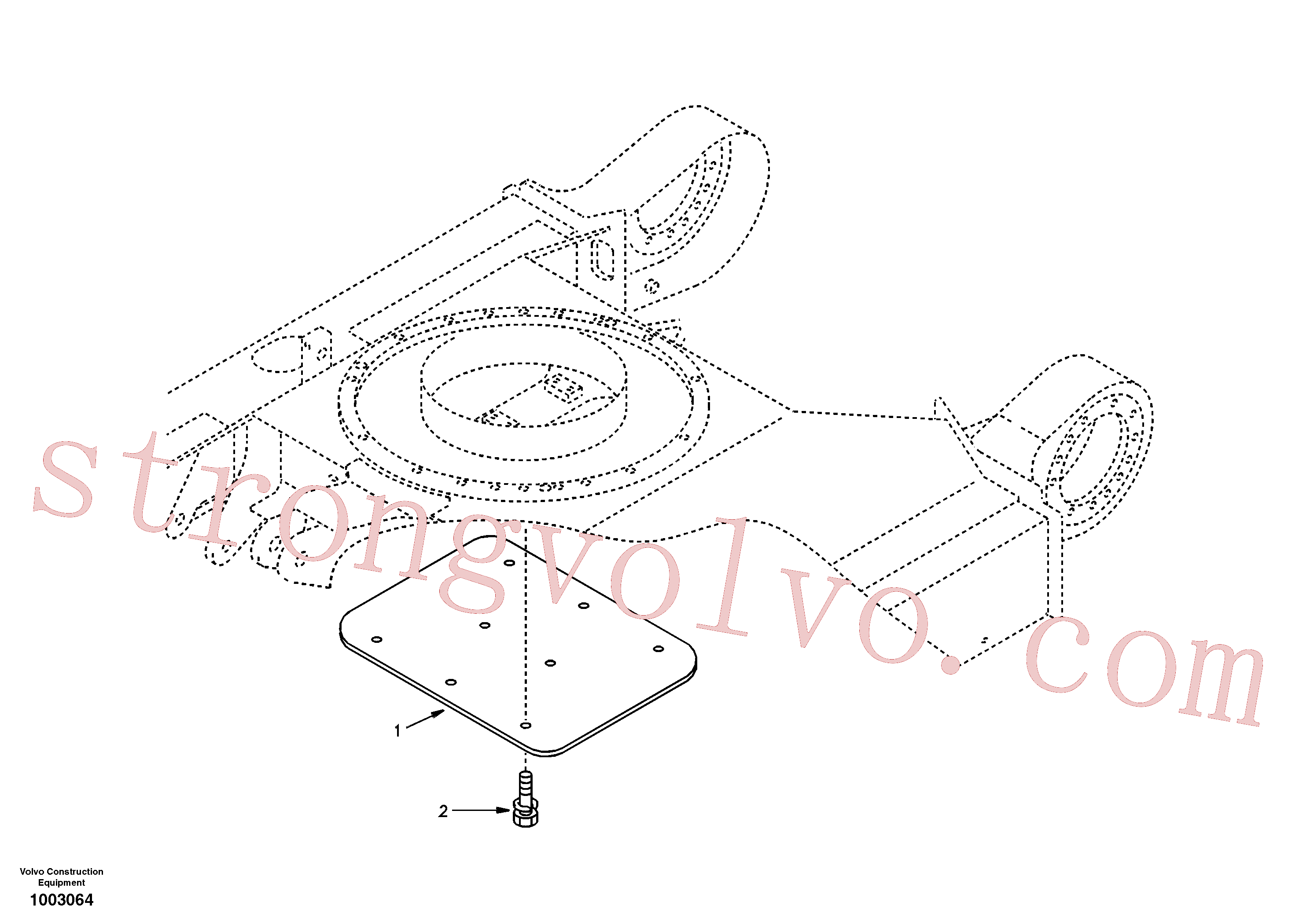 SA9041-11005 Volvo Placa de protecção(1003064 Montagem)