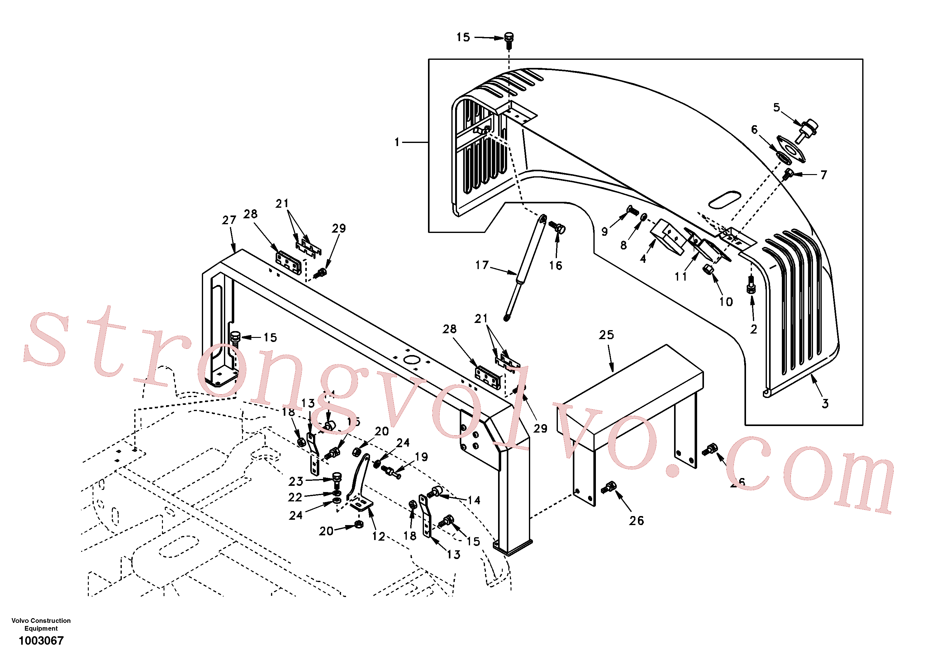 Volvo Montagem SA9014-10605 Bolt Acessórios