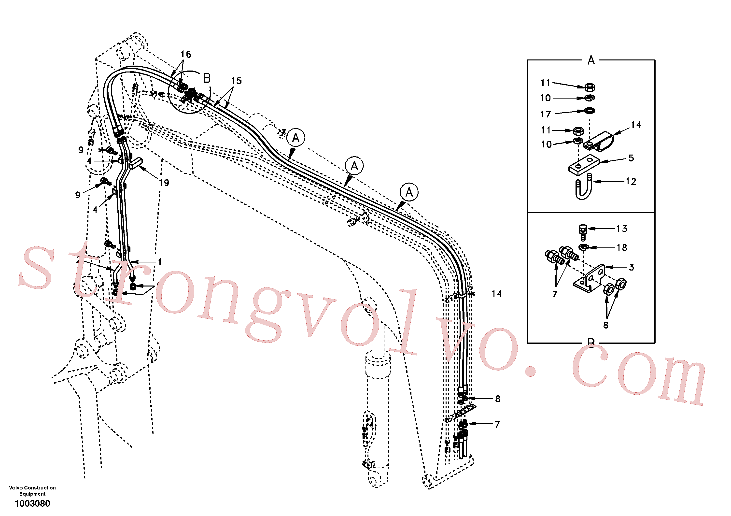 VOE14517418 Plate Inscreva-se para Volvo Acessórios para escavadeira