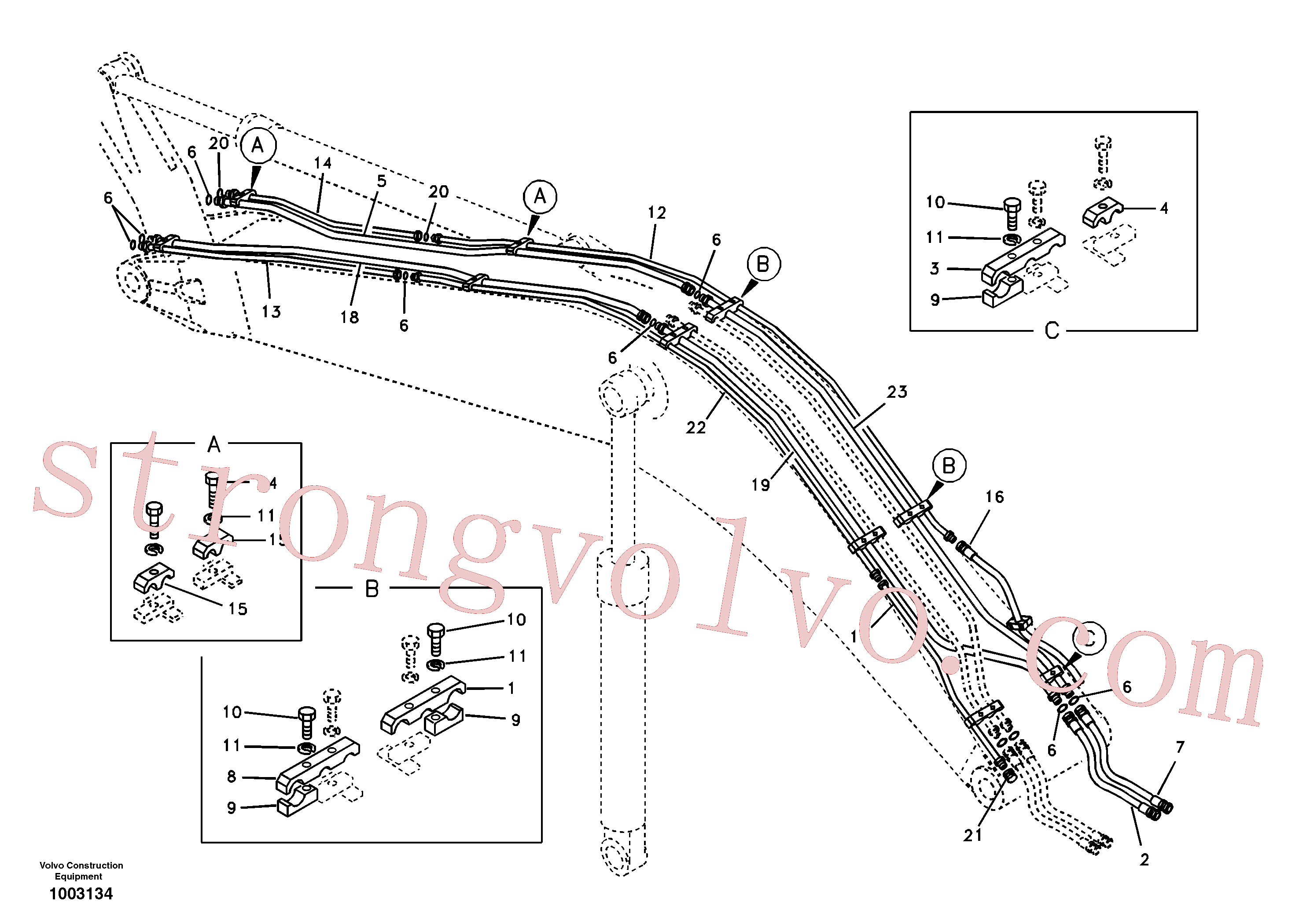 VOE14512129 Volvo Sistema hidráulico de trabalho, silvicultura(1003134 Montagem)