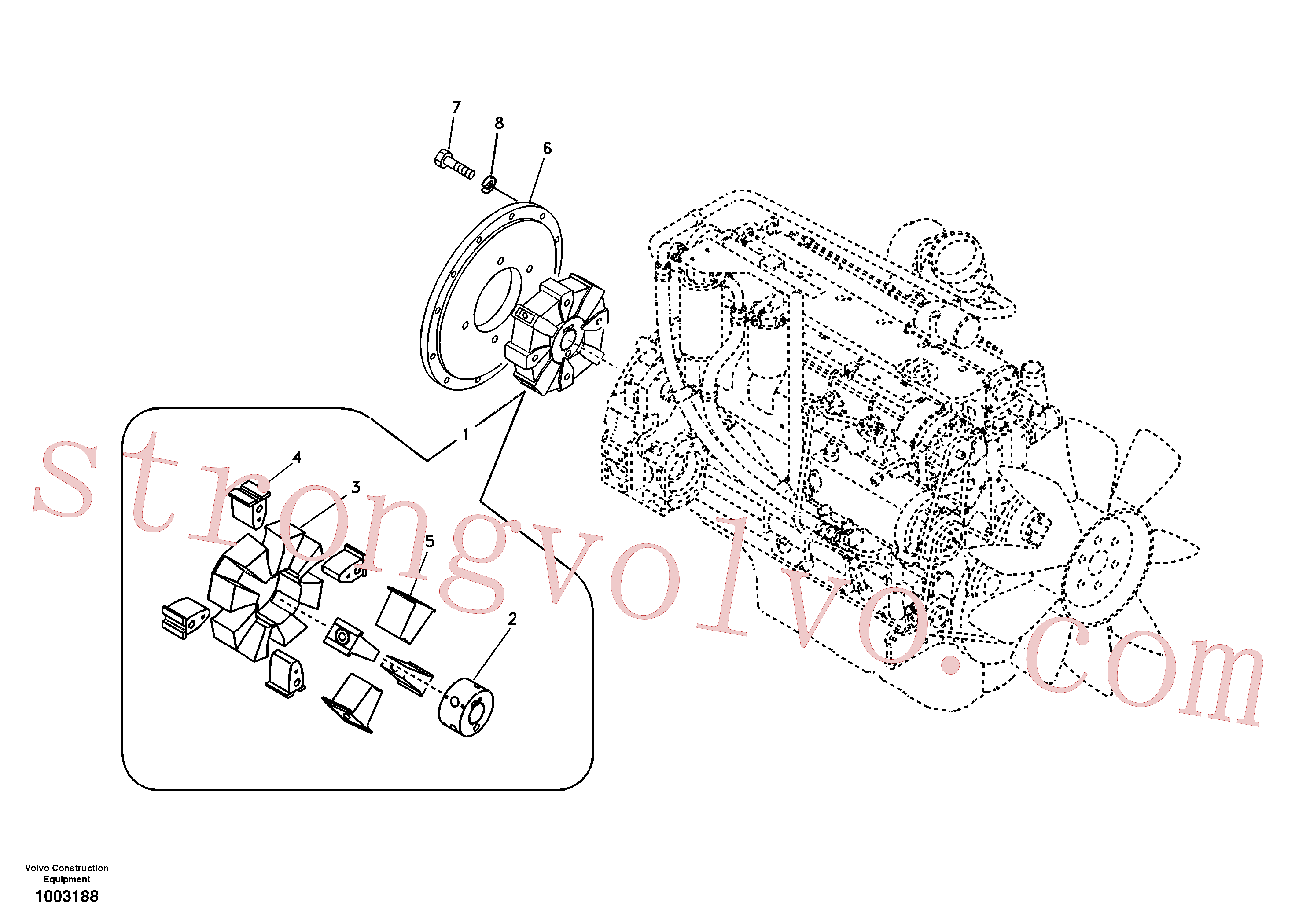 Volvo Montagem VOE14533206 Ligacão flexível Acessórios