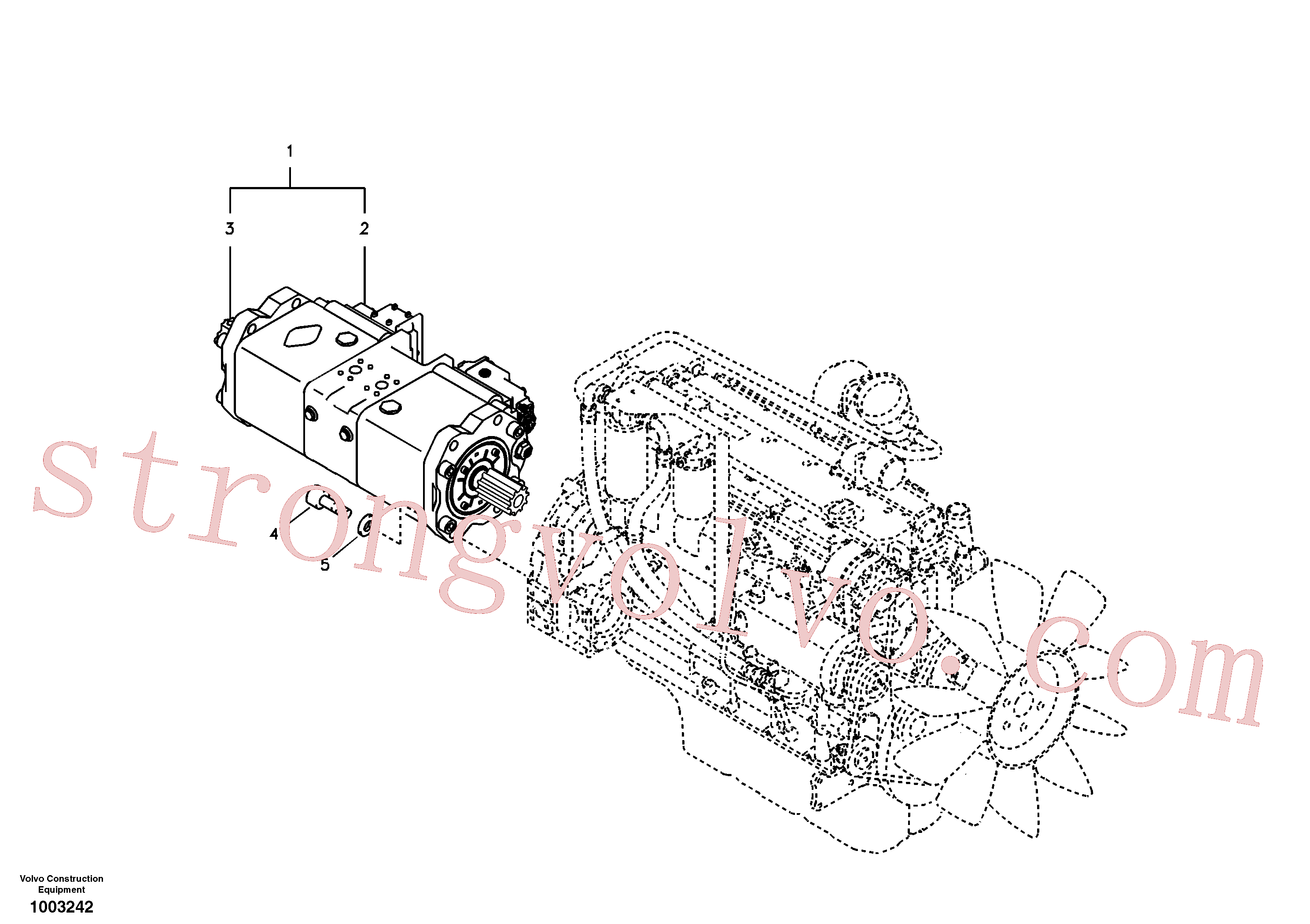 Atacado VOE14531856 Bomba Volvo escavadeira