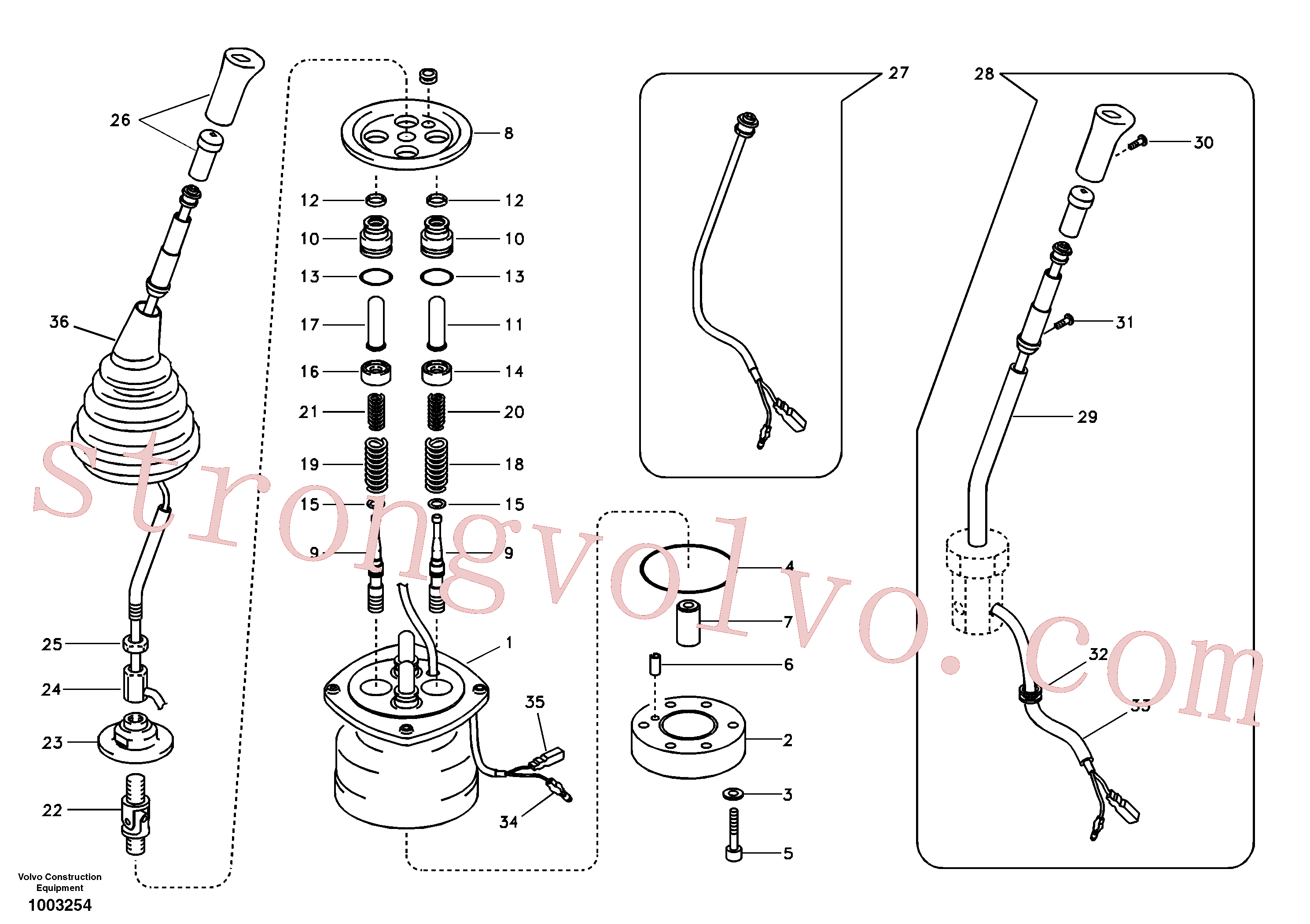 Volvo Acessórios para escavadeira SA8230-19730 Washer Acessórios
