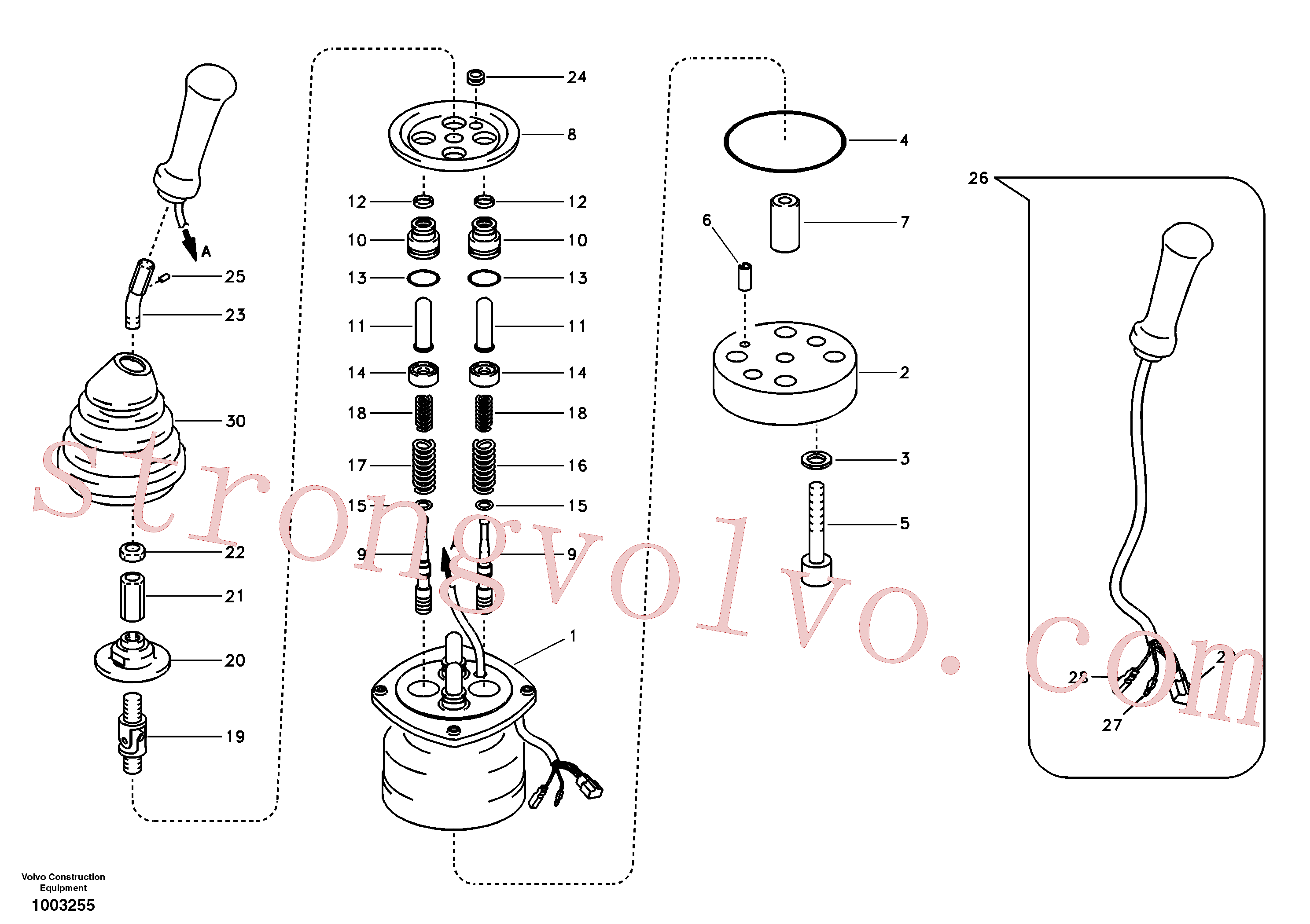 VOE14510417 Volvo Servo-sistema, válvula de comando à distância(1003255 Montagem)